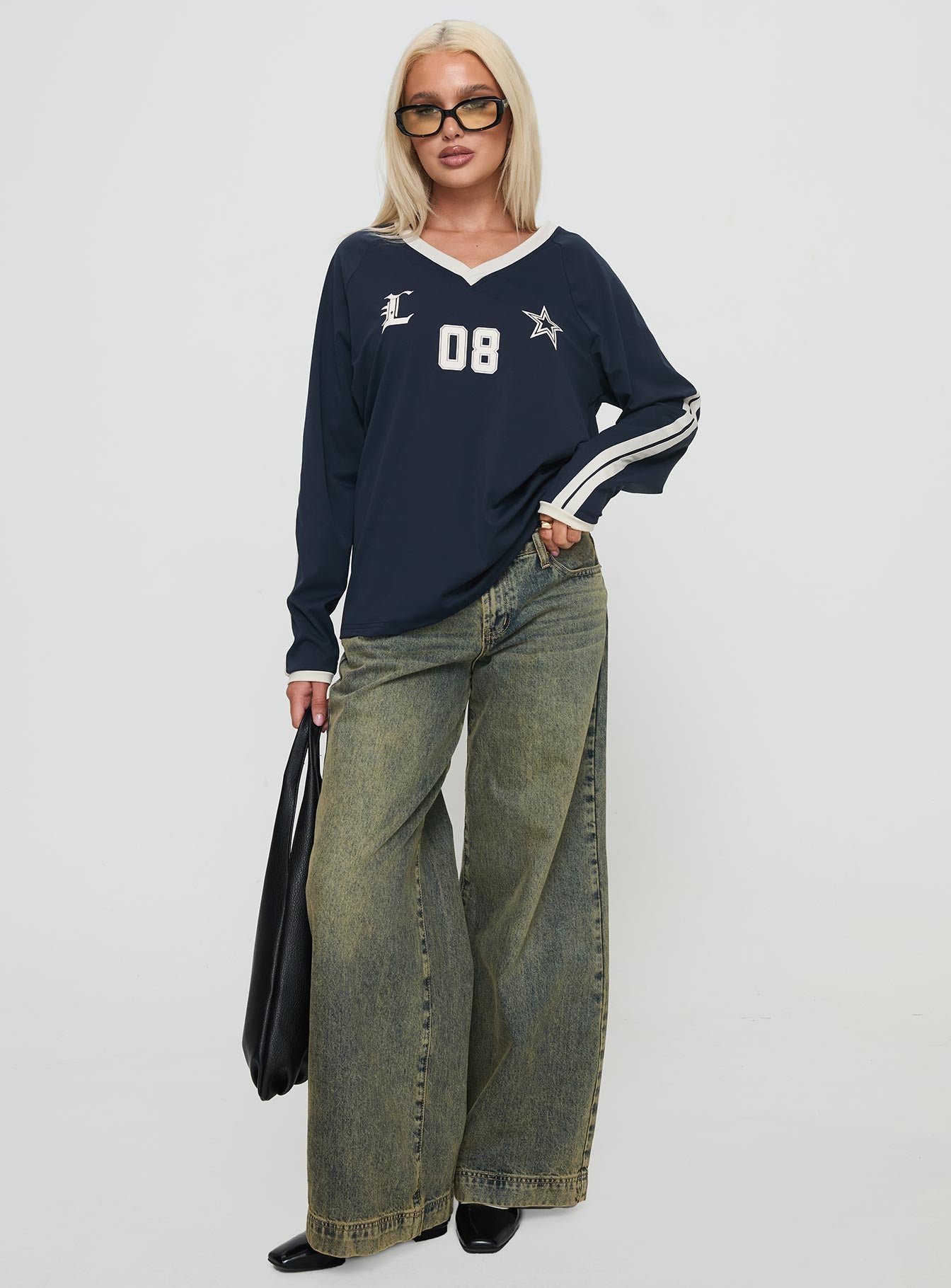 Spectate Top Long Sleeve Navy、mySite、solidvoid