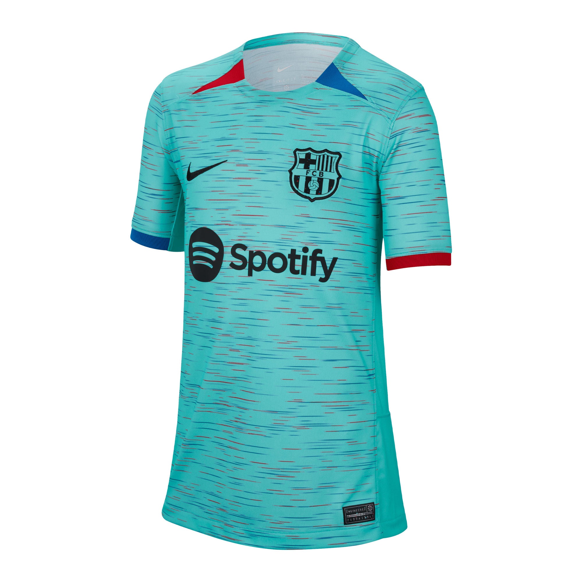 Nike Kids FC Barcelona 2023/24 Third Jersey Aqua/Black、mySite、noshort