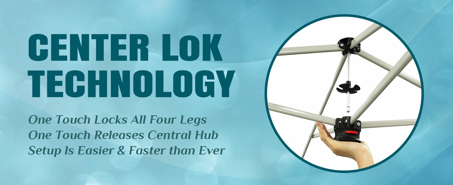 instant large 10*10 10x30 aluminum canapy frame leg netting products push sides 10'x10' 10x15 10x20