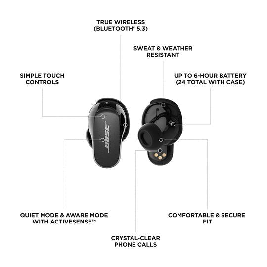 Bose QuietComfort Noise Cancelling Earbuds II (Black)、mySite、camillekostekn