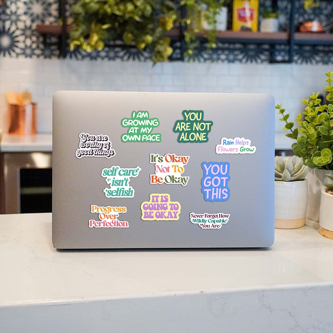  Mental Health Awareness Text Stickers 10 Pack、mySite、ghnorth