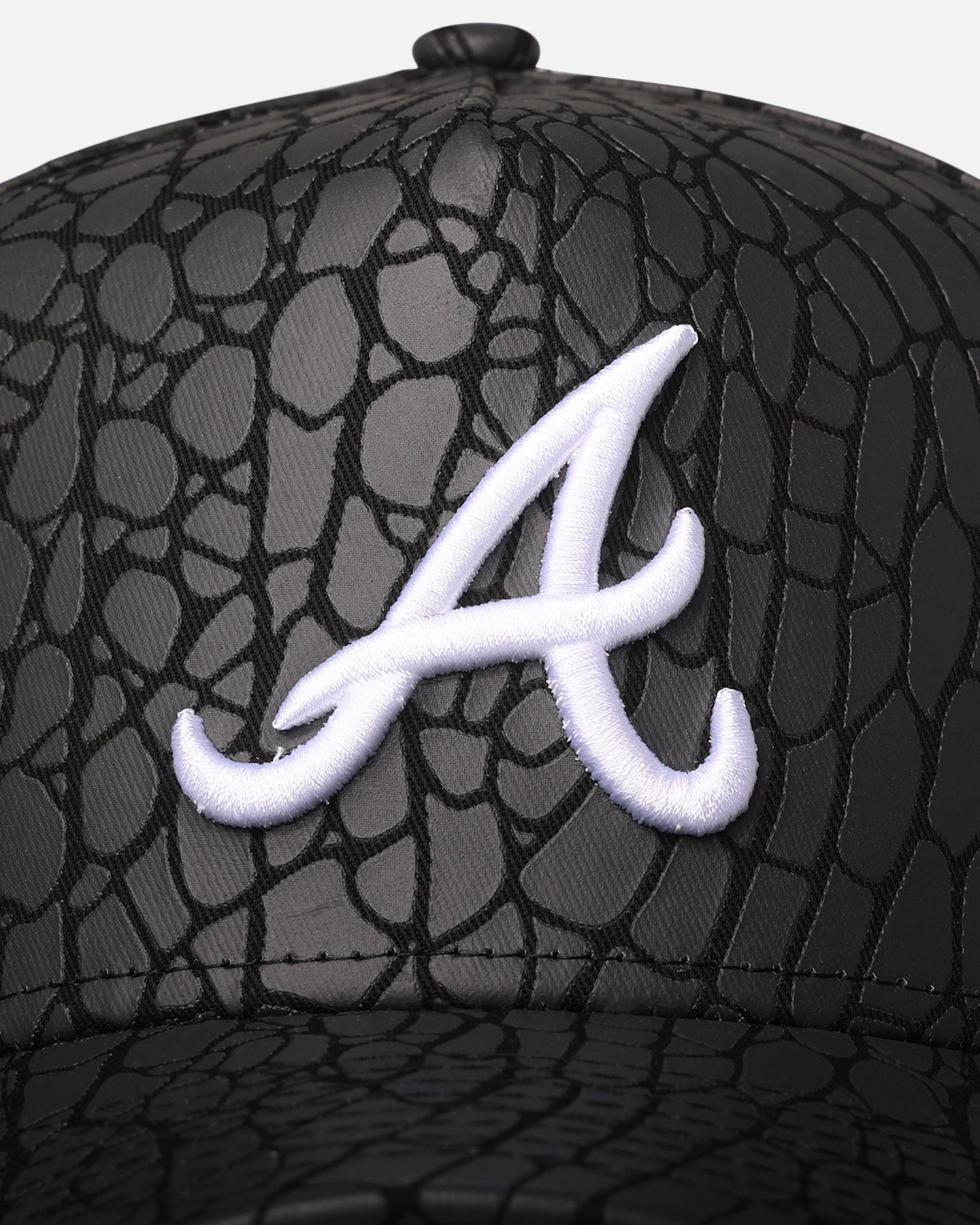 New Era Atlanta Braves 'Croc Skin' 9FORTY A-Frame Snapback Black、mySite、zt4zffjzw