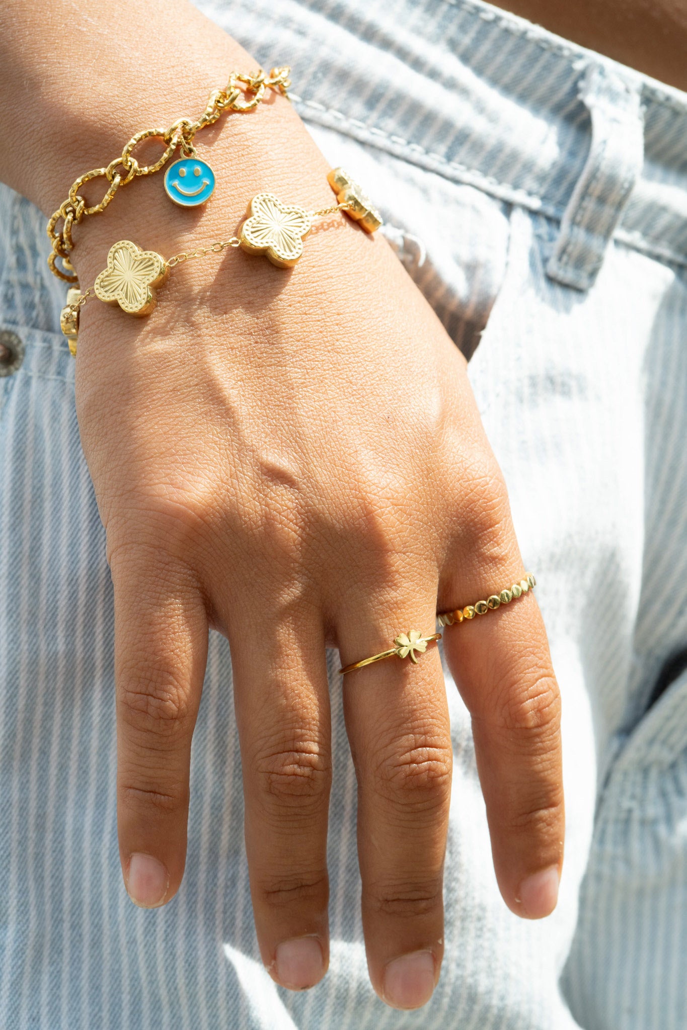 18K Gold PVD Stainless Steel Hammered Oval Chain - By The Foot / SPL1032、mySite、dreamappss