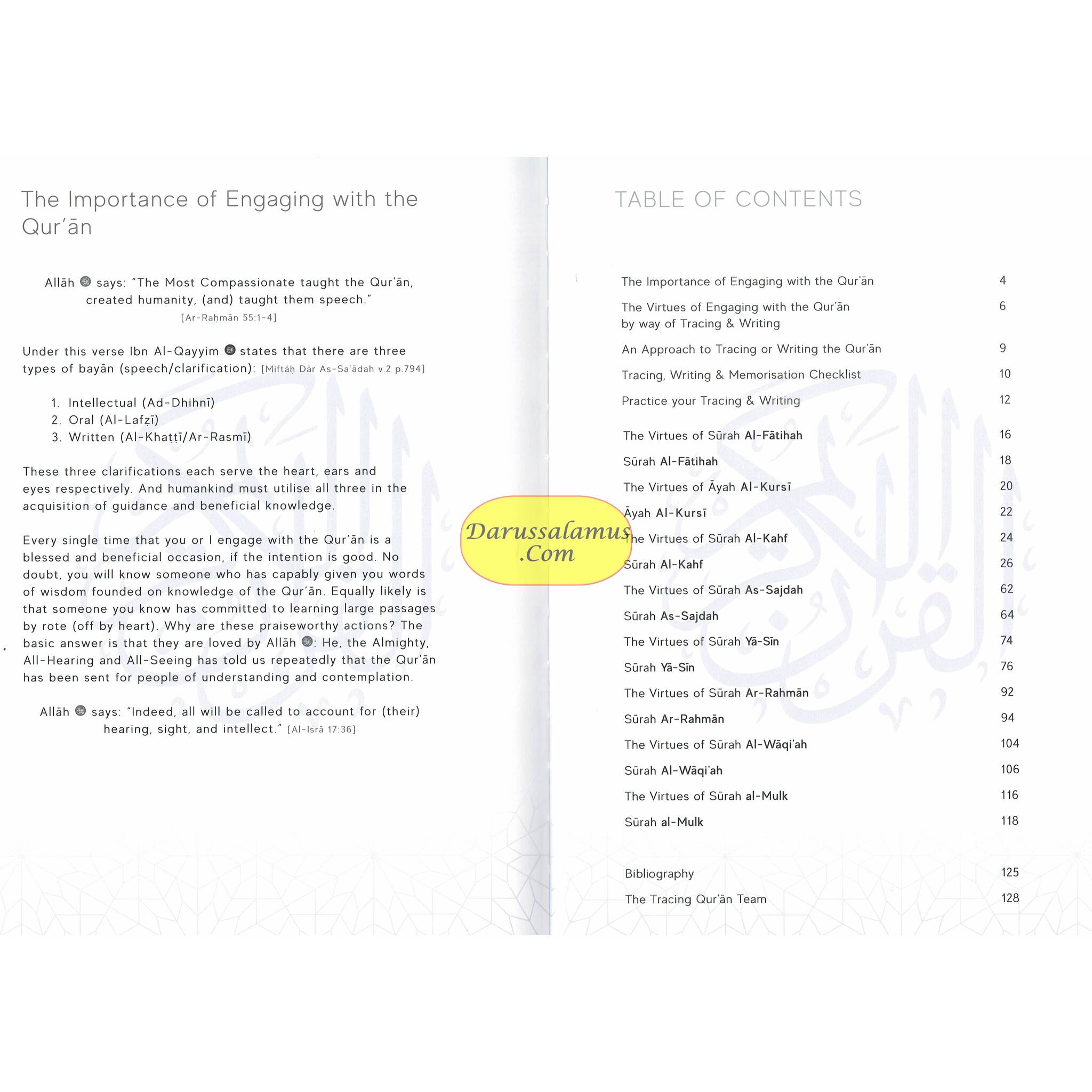 The Tracing Quran (The Blessed Chapters) Word By Word Translation Hardcover、mySite、topwebapps