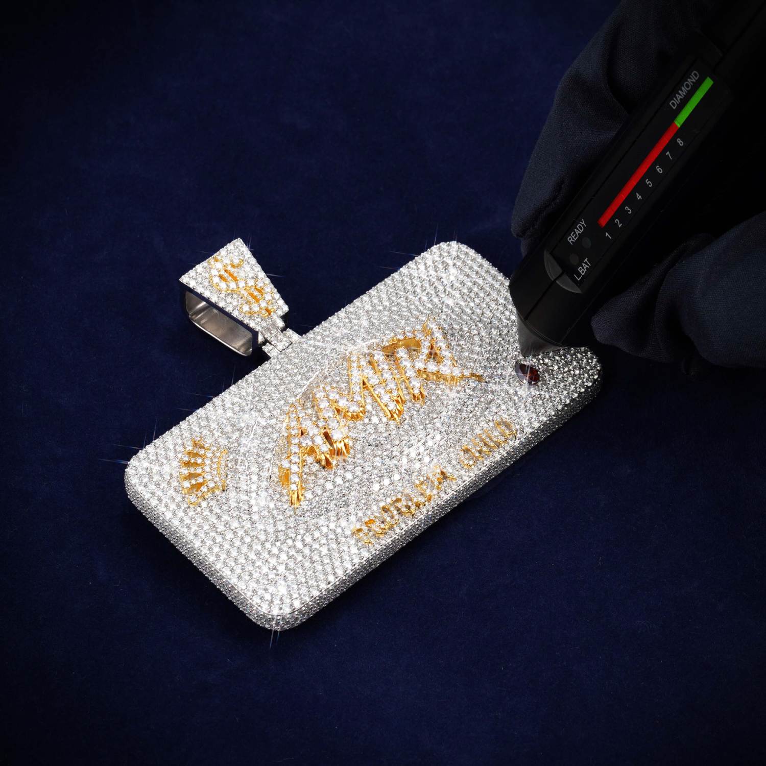 AMIRI Custom Moissanite Name Pendant 14K Gold、mySite、hinf8tx79