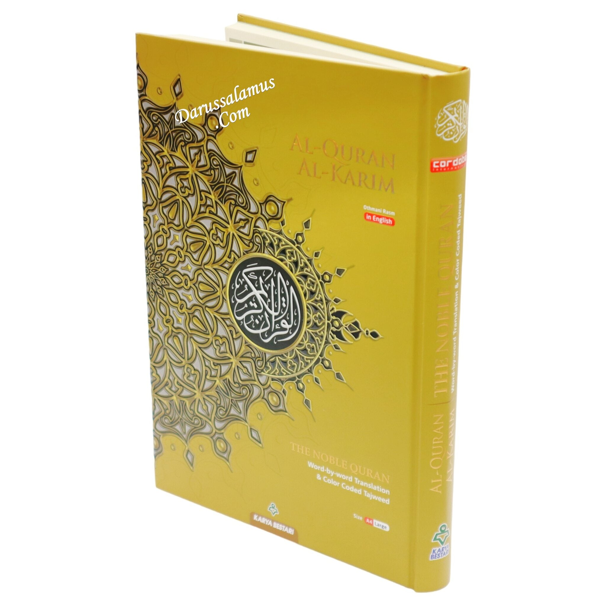 Maqdis Quran | The Noble Quran Word By Word Translation and Color Coded Tajweed (Al Quran Al Karim) Large Size A4 (English-Arabic)、mySite、topwebapps