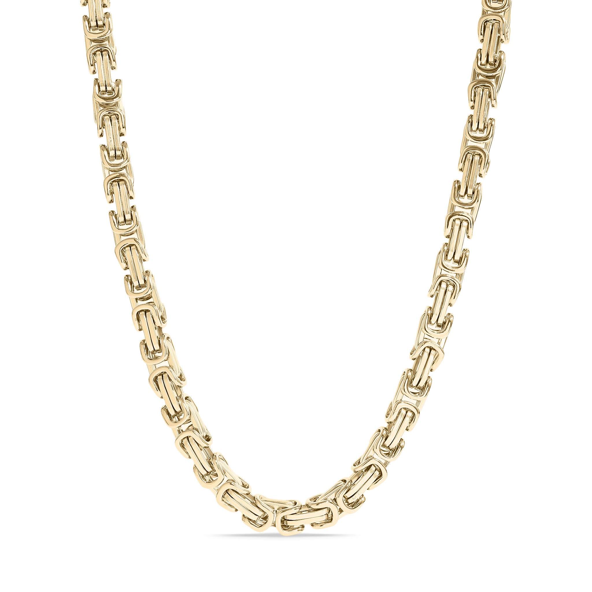 Stainless Steel 18K Gold PVD Coated Byzantine Chain Necklace / CHN8501、mySite、dreamappss