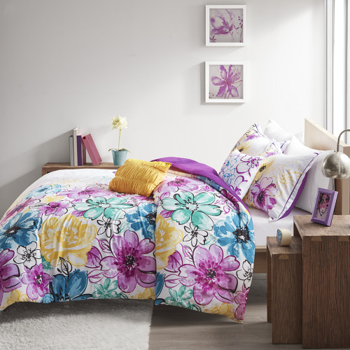 King/Cal King Floral Comforter Set、、eastwooduniform