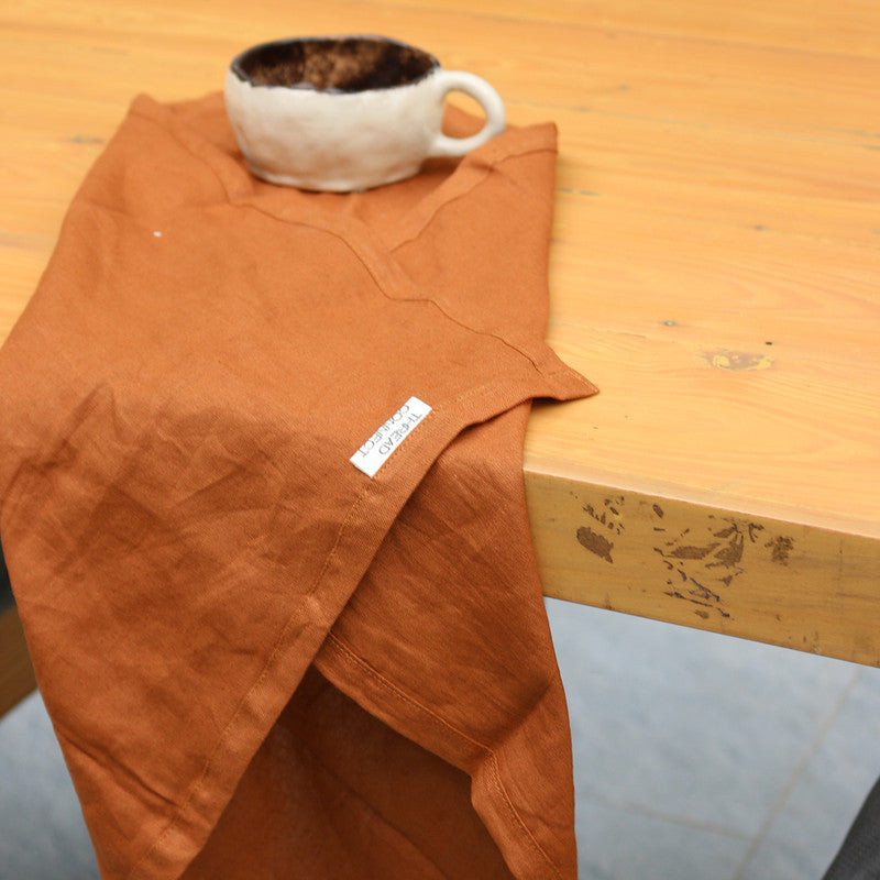 Pure Linen Table Napkins | Set of 6 | Cinnamon Brown、mySite、camillekostekn