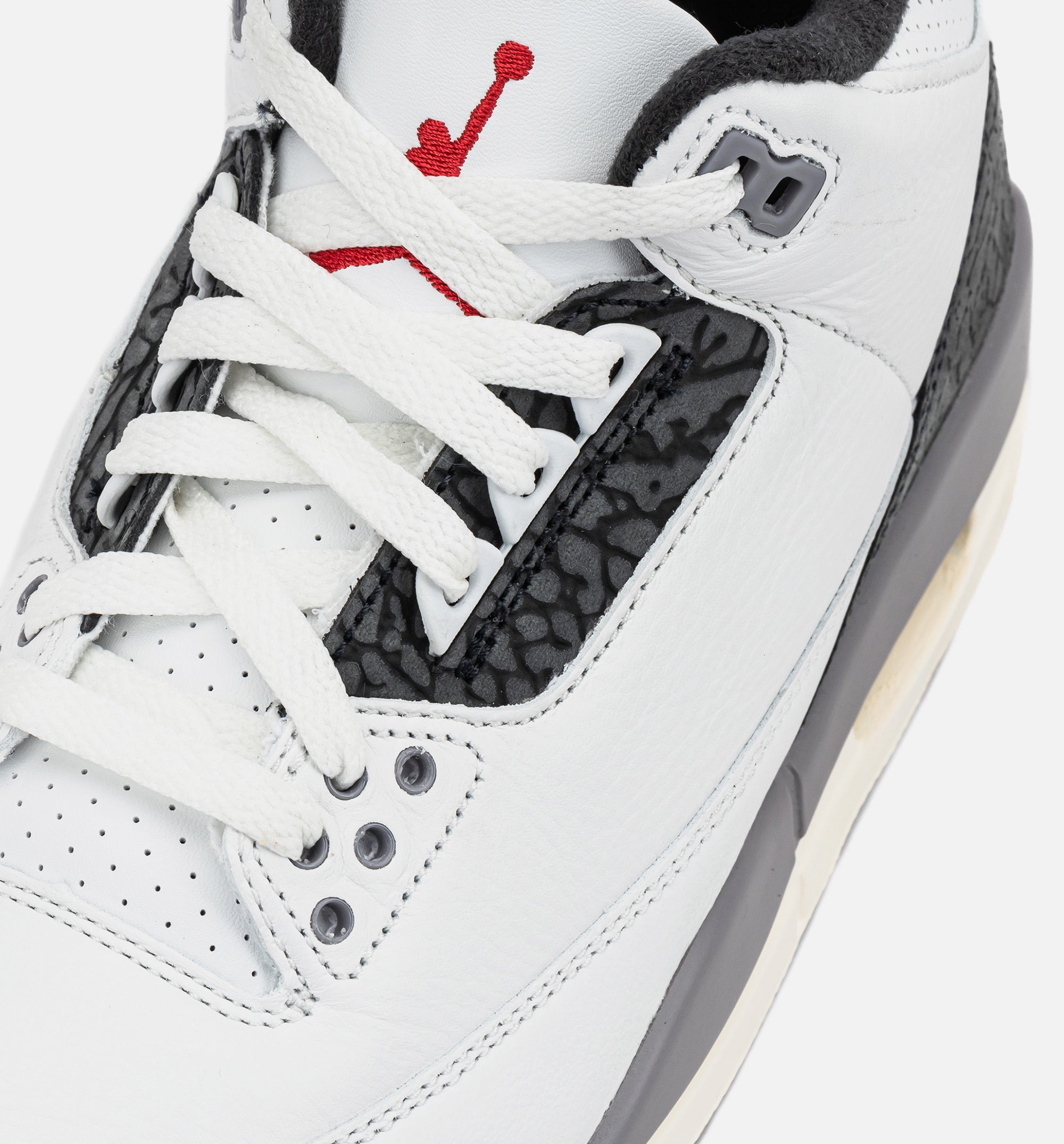 Air Jordan 3 Retro Cement Grey Mens Lifestyle Shoe - Summit White/Fire Red/Cement Grey/Black、mySite、dreamappss
