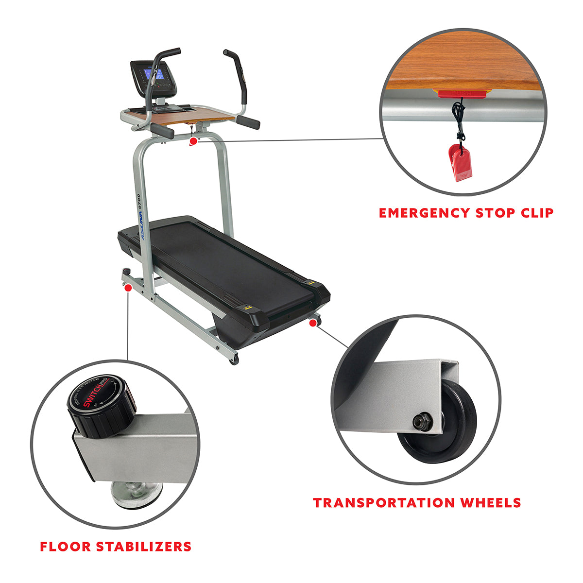  Treadmill Workstation Desk with Auto Incline at 40% Max, Wide Treadmill and USB Charging Function、mySite、ghnorth