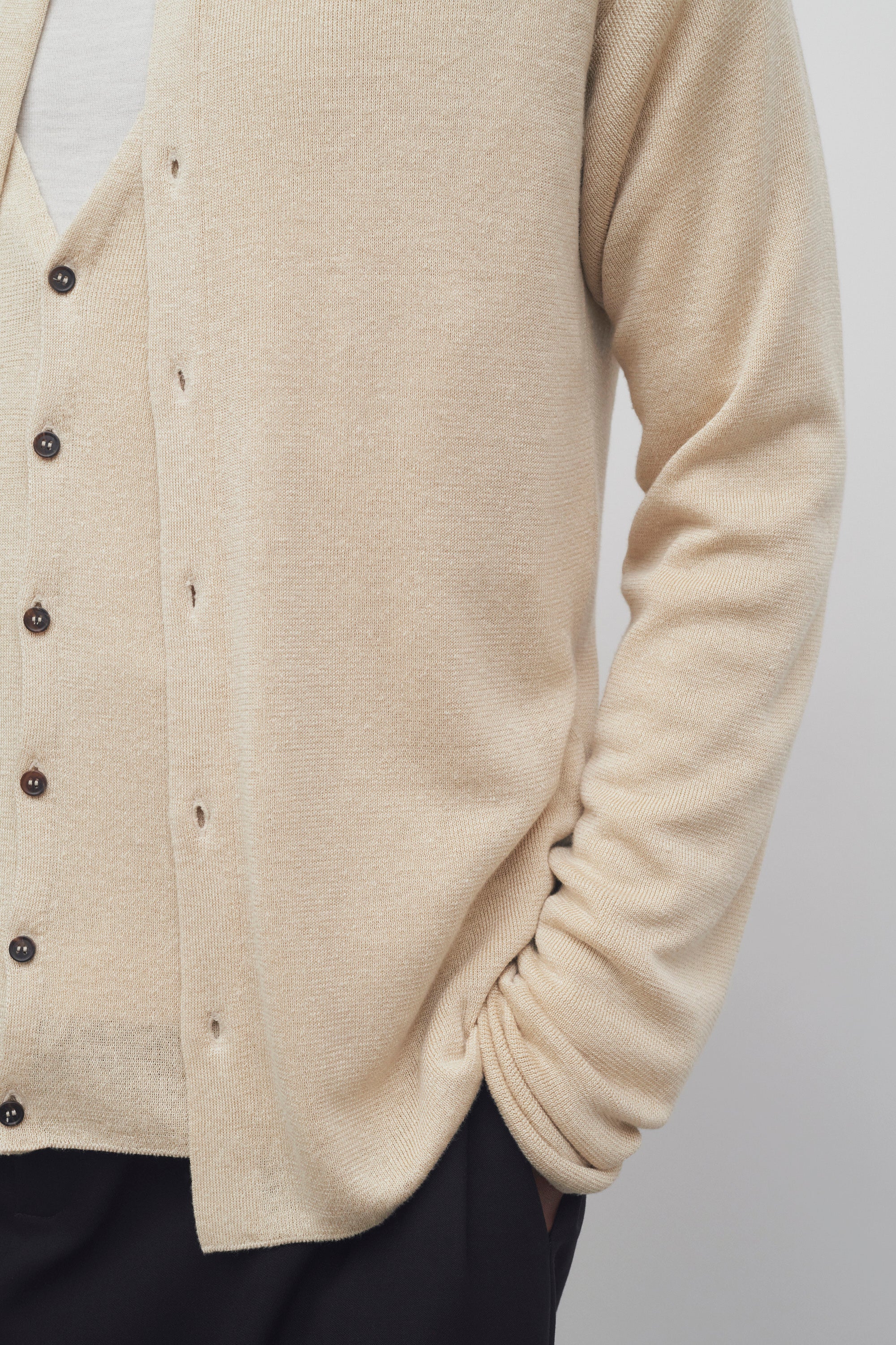 Lorde Cardigan in Linen and Silk、mySite、aoinhome