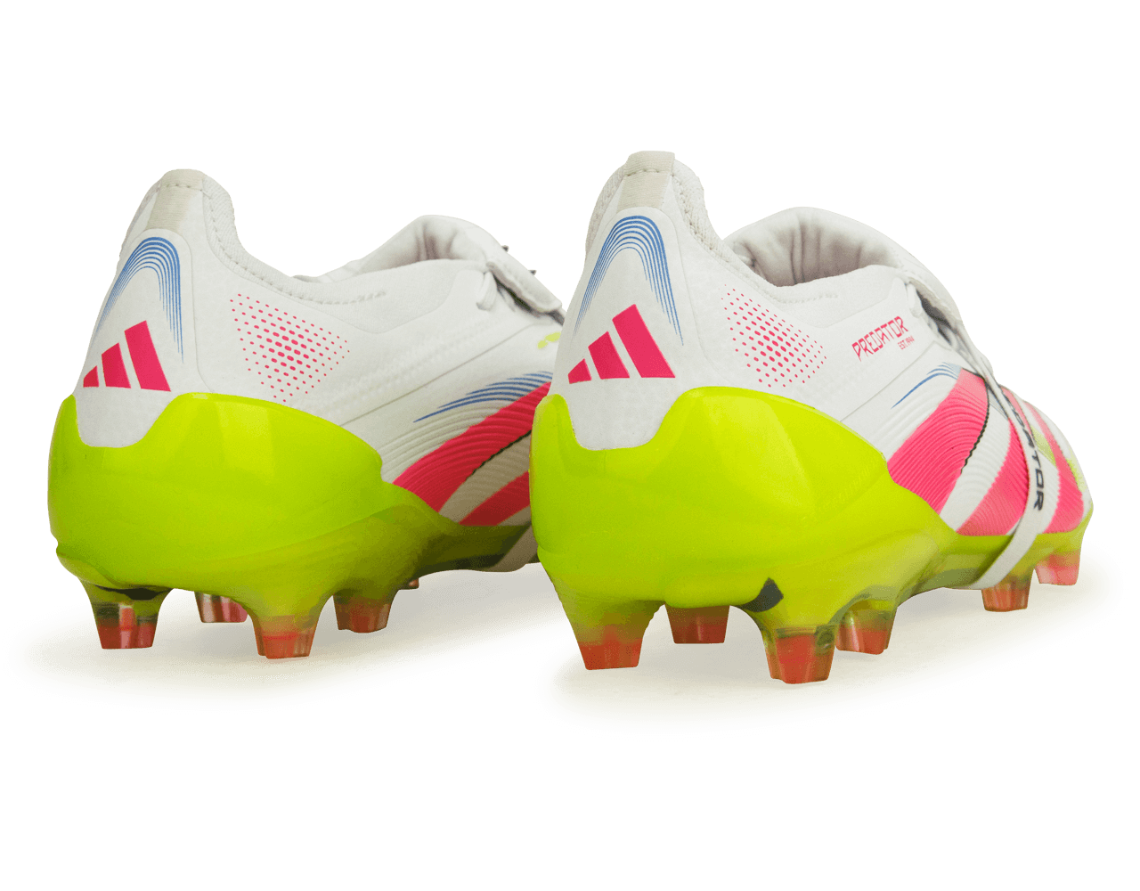 adidas Men's Predator Elite Foldover Tongue FG White/Pink/Lemon、mySite、bottomscart