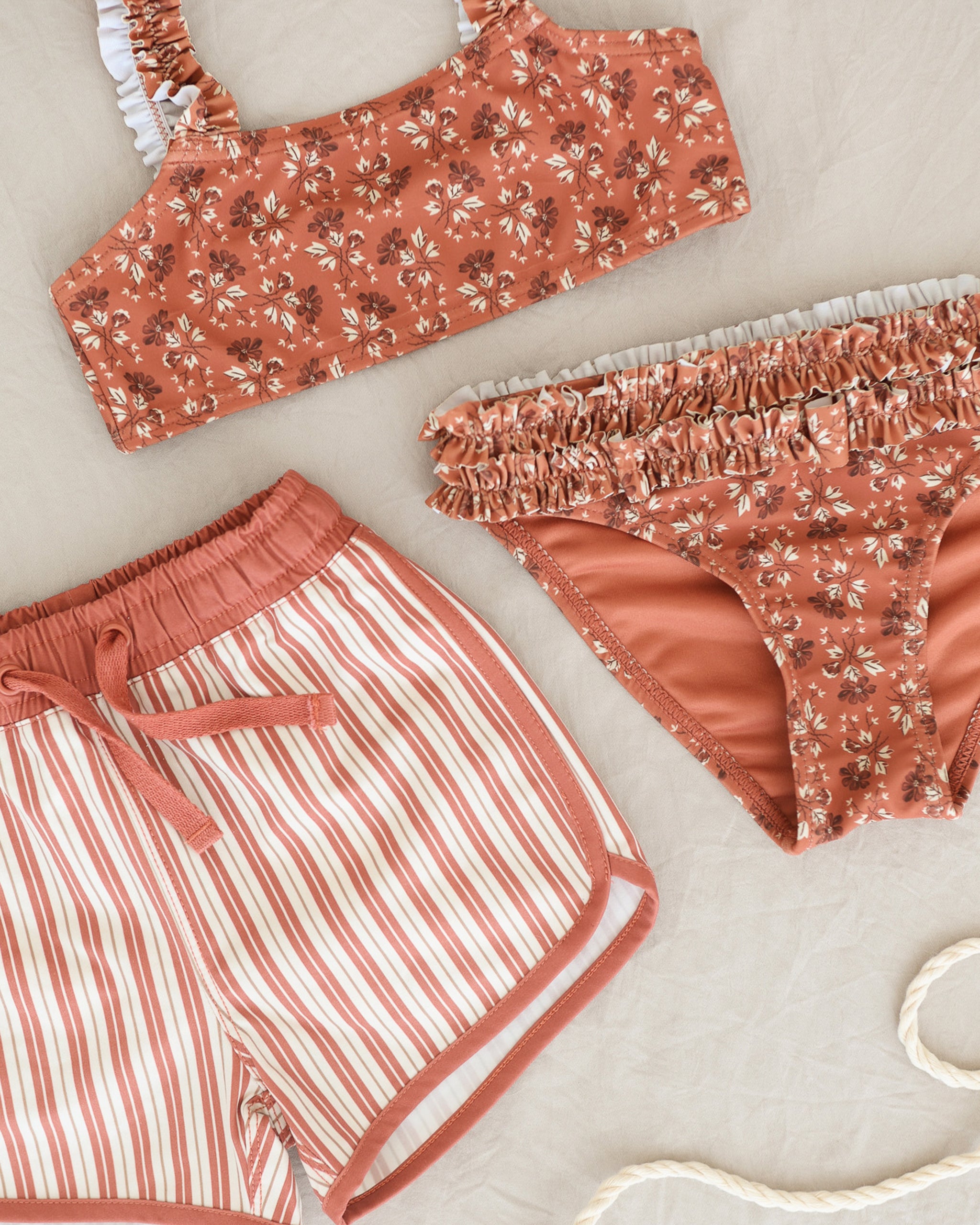  Rouched Bikini || Red Floral、mySite、layawaytickets