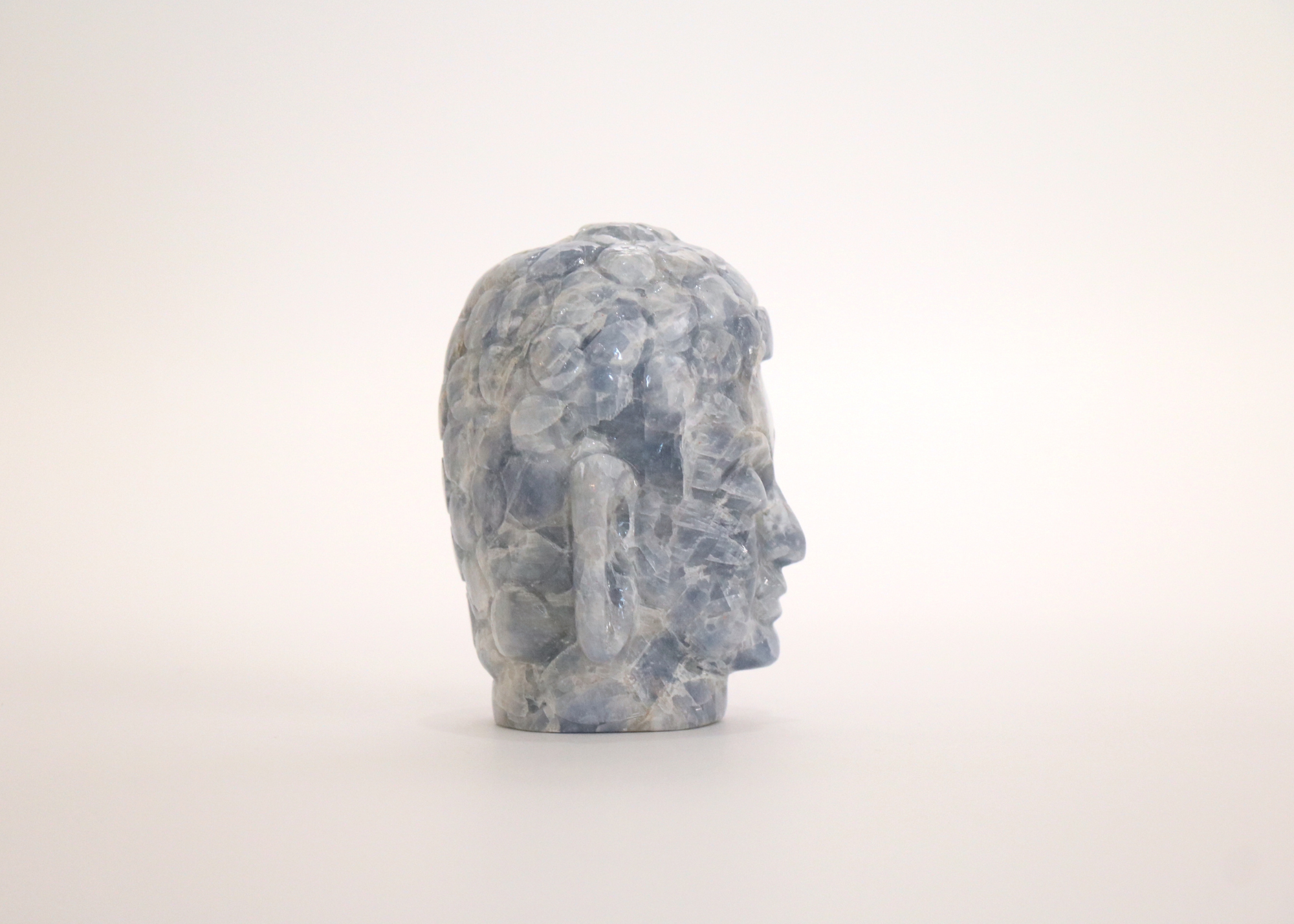 Buddha Head - Blue Calcite (Small, 9cm)、mySite、topwebapps