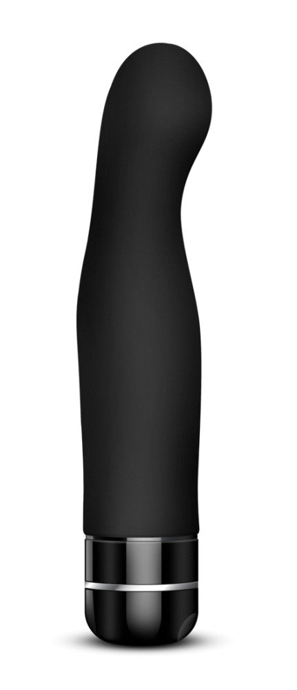 Luxe By Blush® | Gio Curved Black 8-Inch Long Vibrating Dildo、mySite、bottomscart