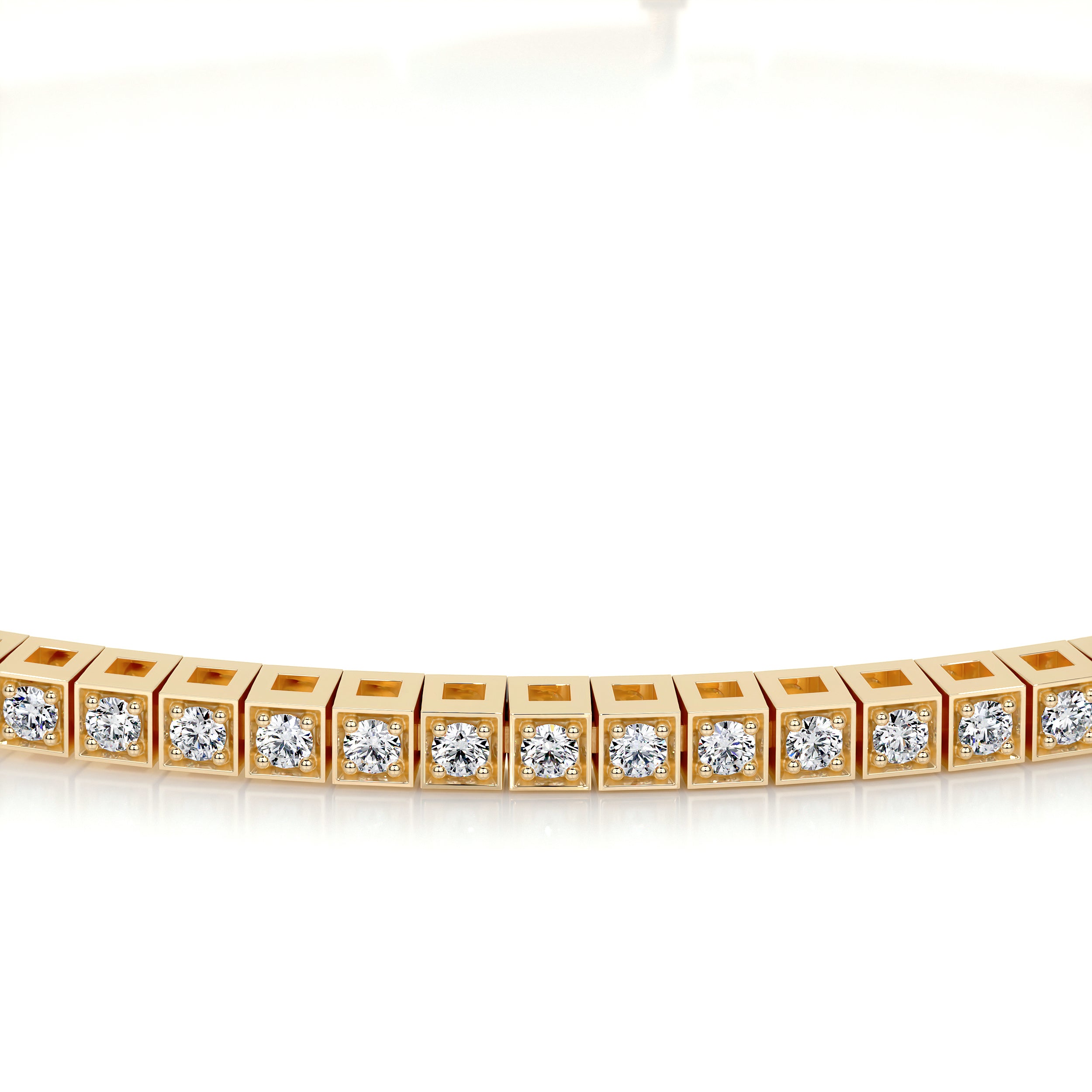 Georgina Diamond Lab Grown Tennis Bracelet (2.00 Carat) -18K Yellow Gold、mySite、hinf8tx79