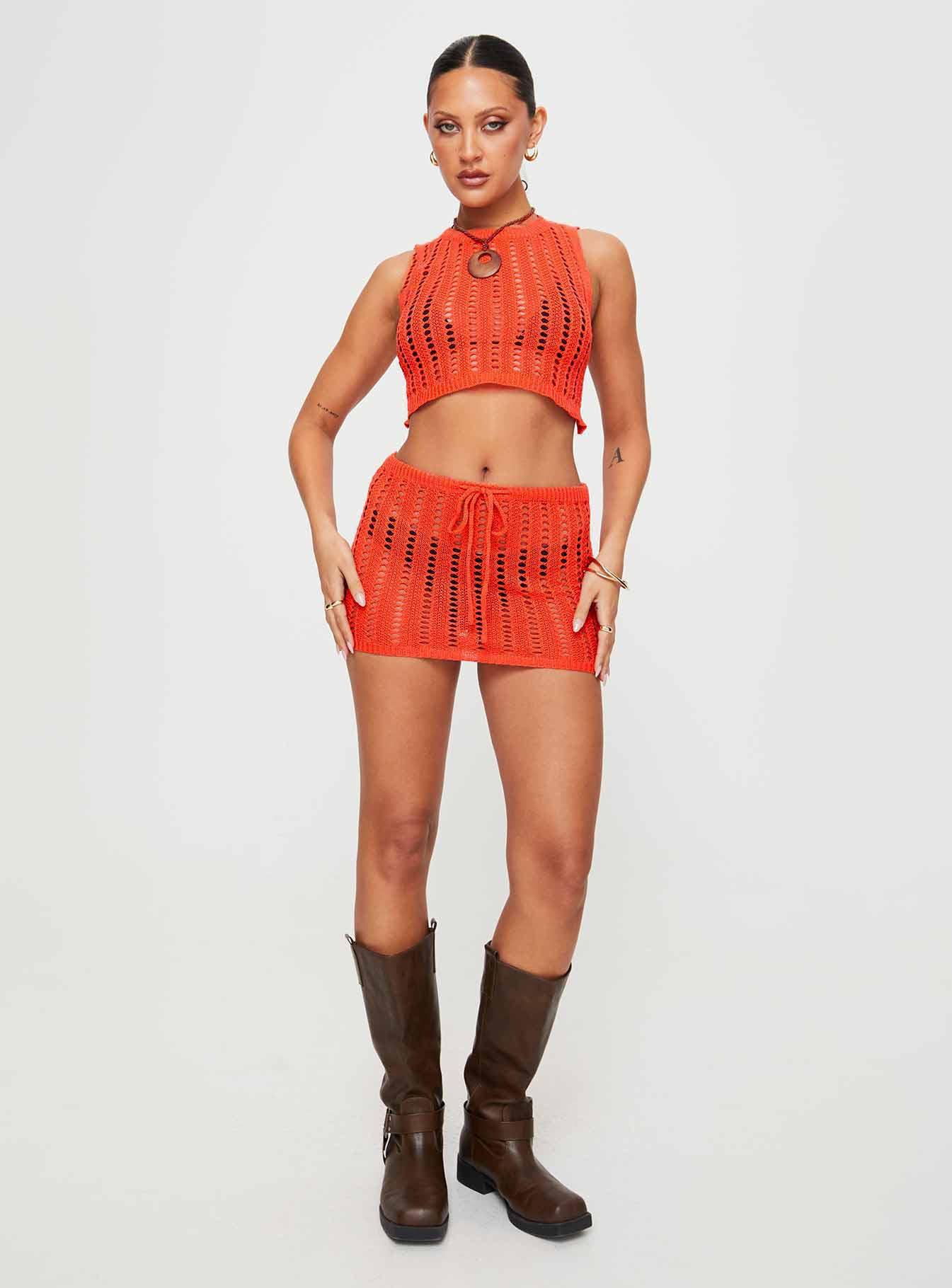 Kuranda Knit Set Orange、mySite、solidvoid