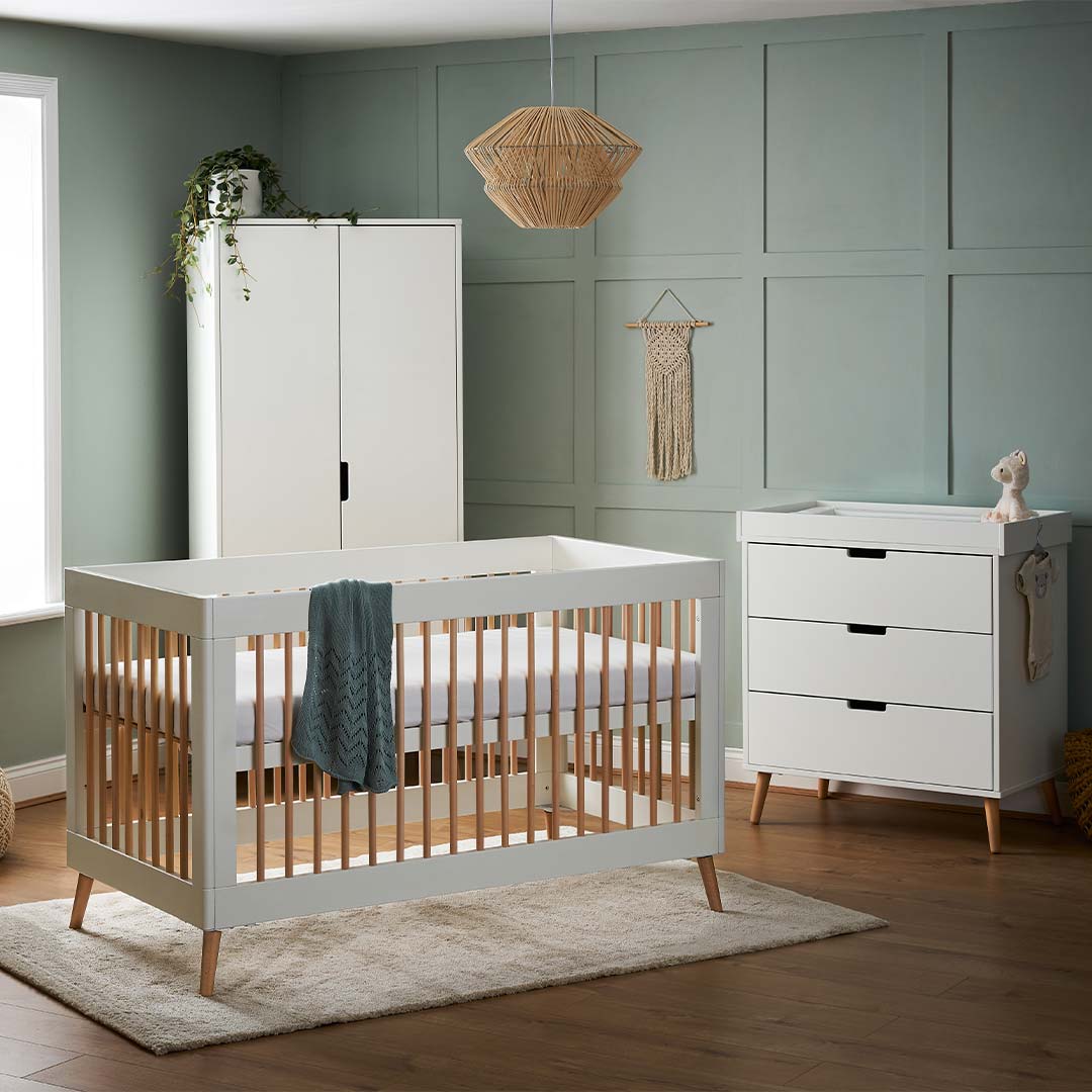  Obaby Maya 3 Piece Room Set - White + Natural、mySite、merchandisen