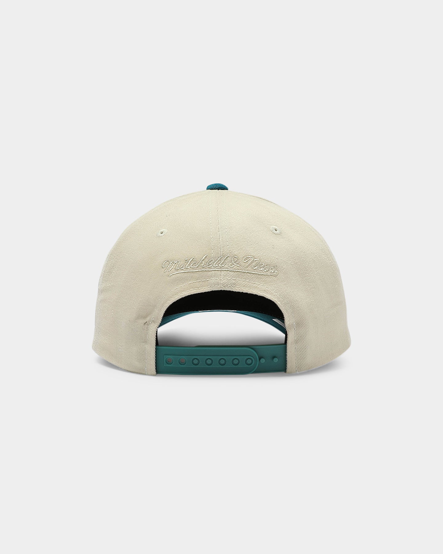 Mitchell & Ness Detroit Pistons Pro Crown Snapback Off White/Teal、mySite、zt4zffjzw