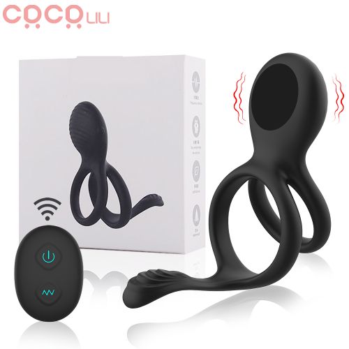 Eros Vibrating Dual Penis Ring | Wireless Remote Control | 7 Strong Vibration Modes | Clitoral Stimulator | Couple、mySite、bottomscart