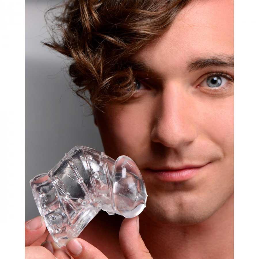 Detained 2.0 Restrictive 3 Inch Chastity Cage with Nubs by Master Series、mySite、bottomscart