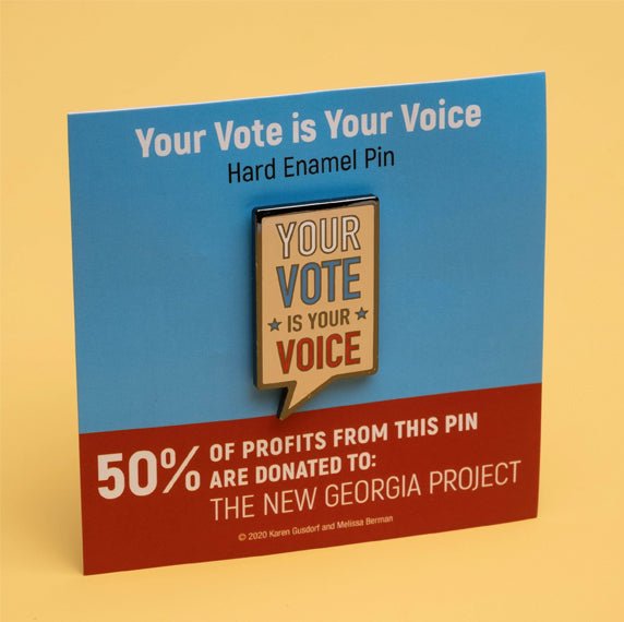  Your Vote Is Your Voice Enamel Pin、mySite、elrpsem3k