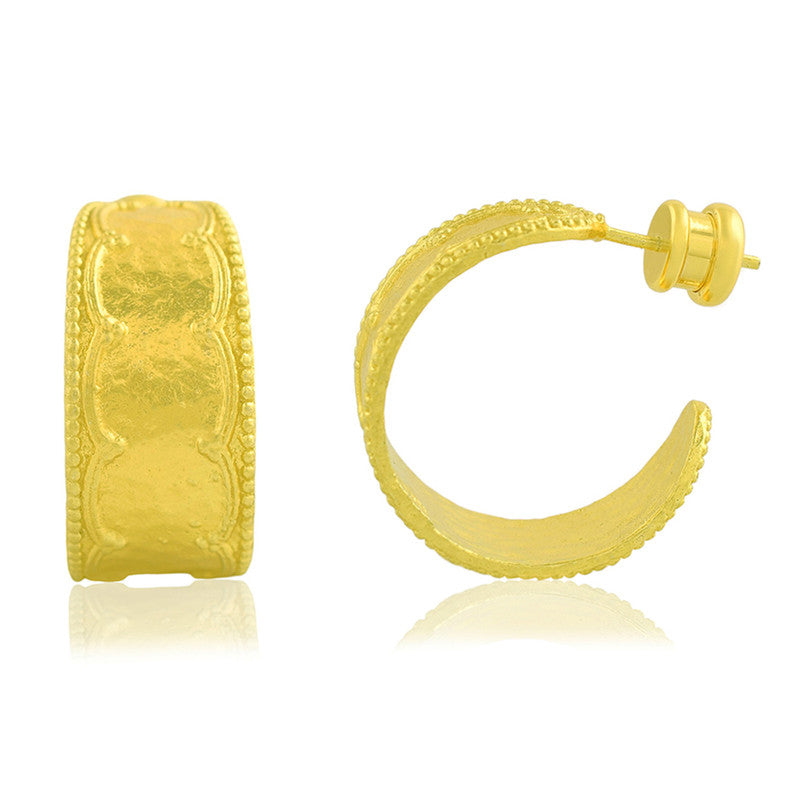 Hoop Earrings | 14K Gold Plated、mySite、camillekostekn