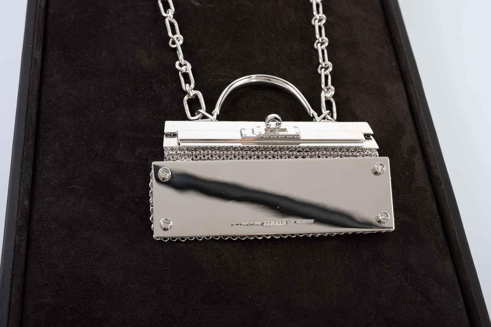 Hermès Kelly Sterling Silver Sac Bijou Chaine Bag、mySite、garminoutage.com