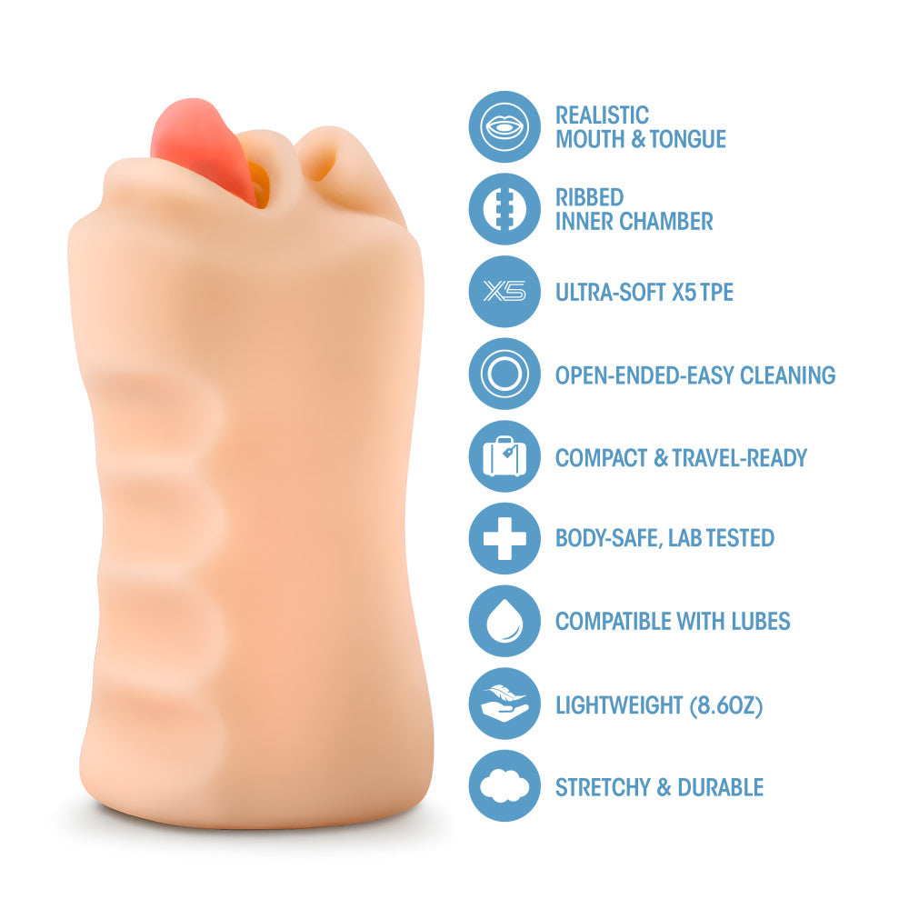 X5 Men By Blush® | Oral Anne Vanilla Masturbator / Stroker、mySite、bottomscart