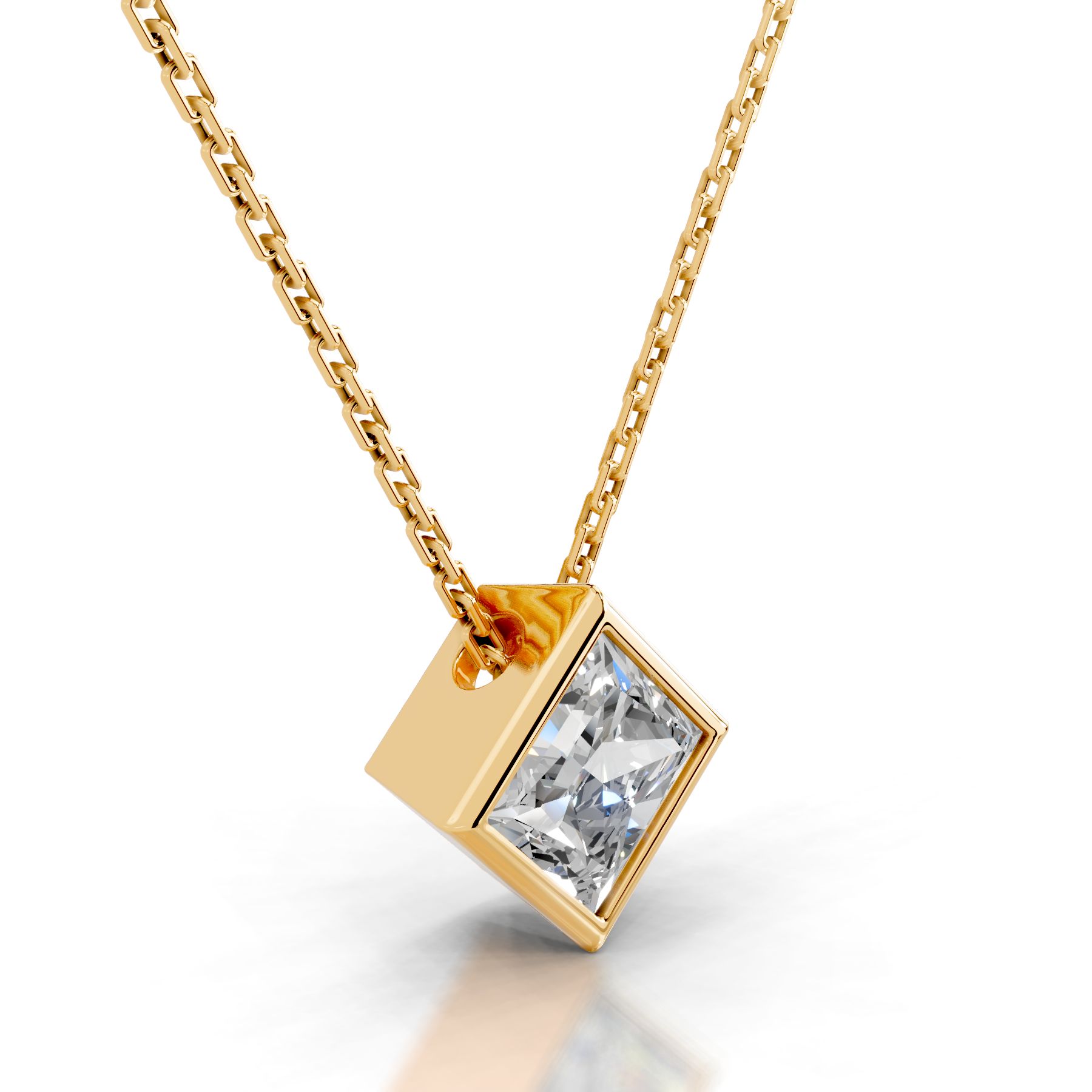 Brianna Diamond Pendant (2 Carat) -18K Yellow Gold、mySite、hinf8tx79