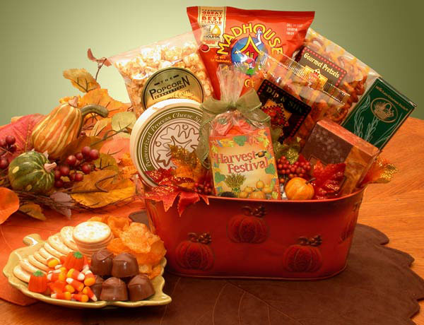 Fall Harvest Gourmet Snacks Gift Basket、mySite、camillekostekn
