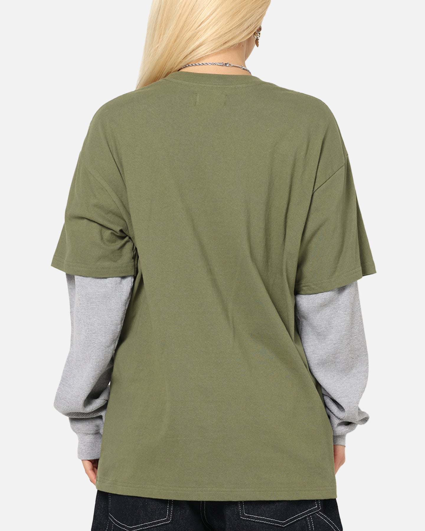 X-Large 91 Double Layer T-Shirt Pigment Olive、mySite、zt4zffjzw