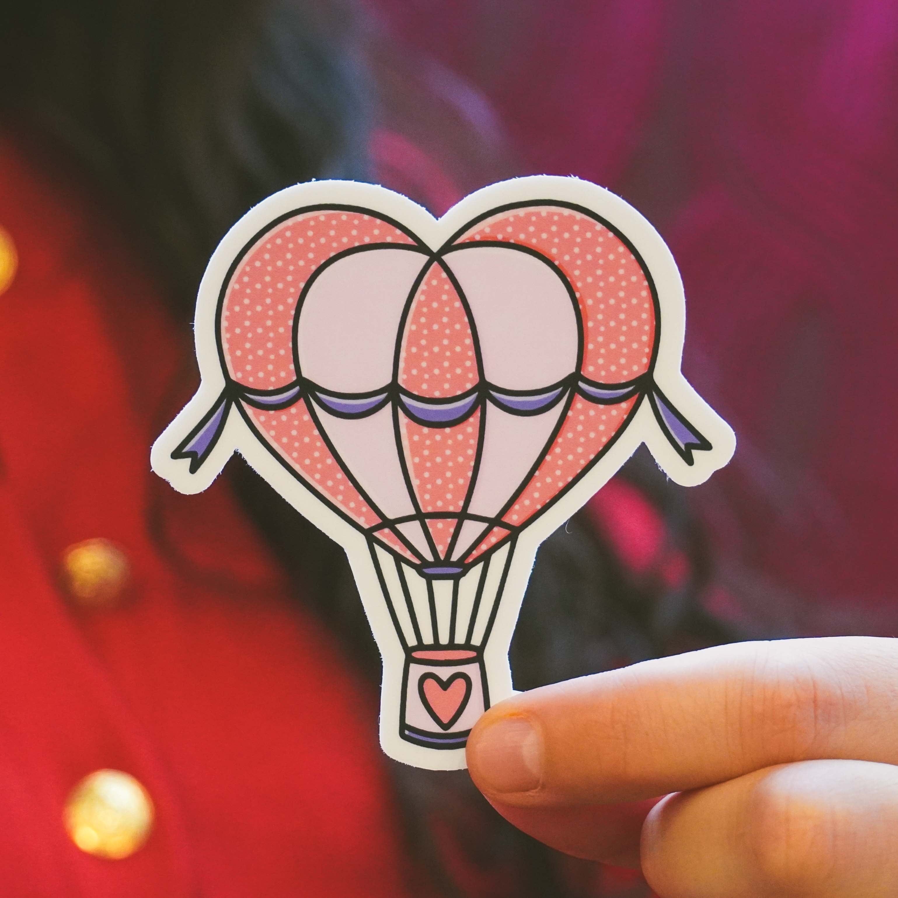  Hot Air Balloon Heart Sticker、mySite、elrpsem3k