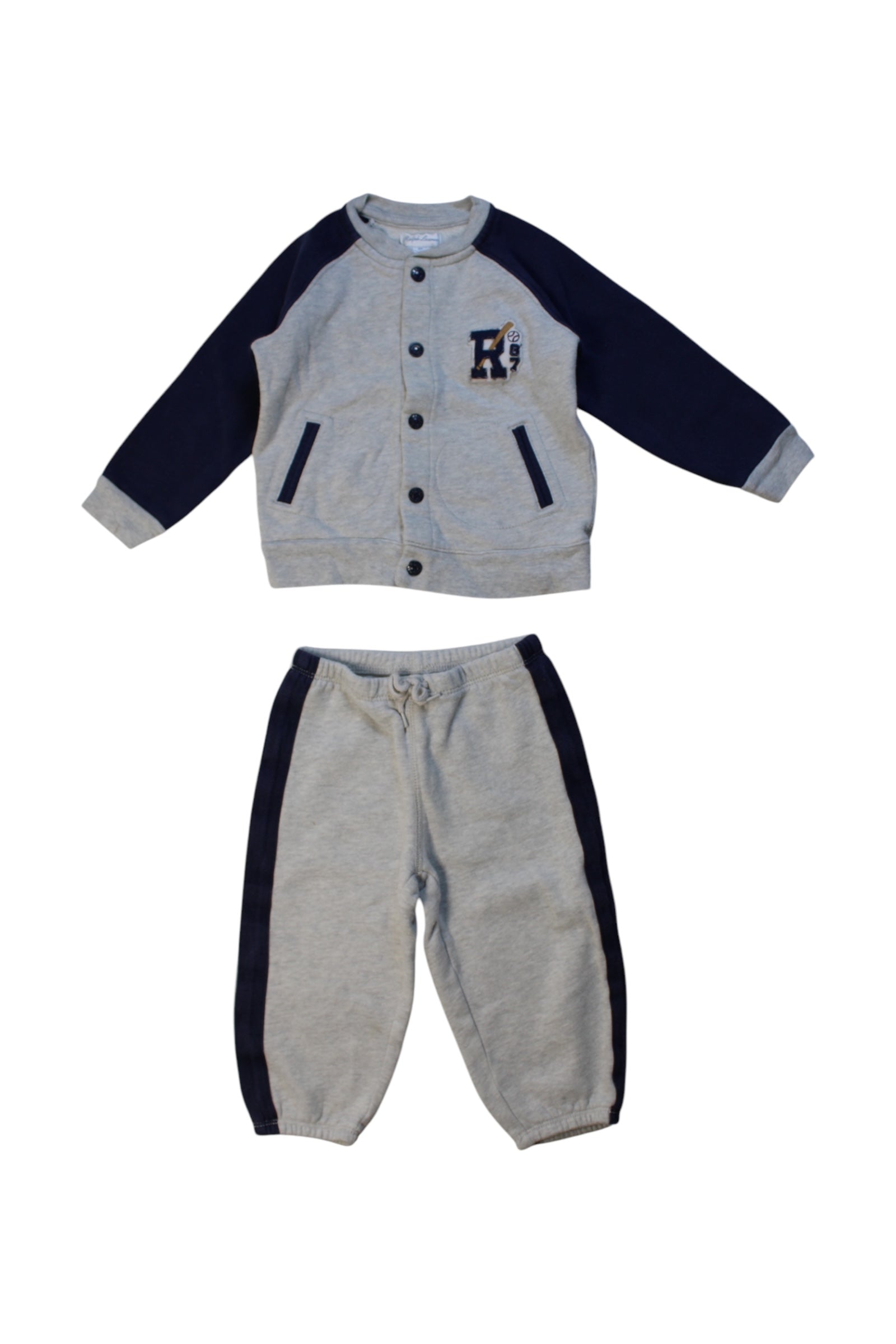 Ralph Lauren Buttoned Sweatshirt And Sweatpants Set 12-18M、mySite、g9winljtr