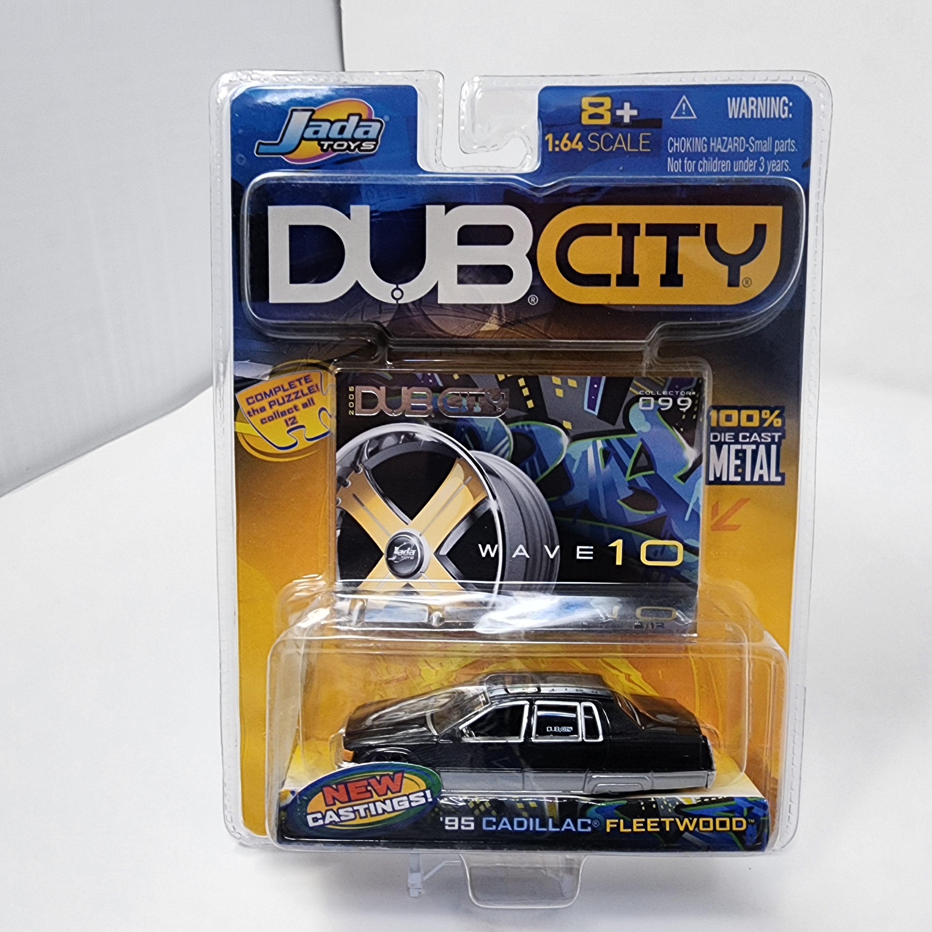'95 Cadillac Fleetwood * Black * Jada Toys 1:64 Scale Dub City、mySite、hgirdovlk