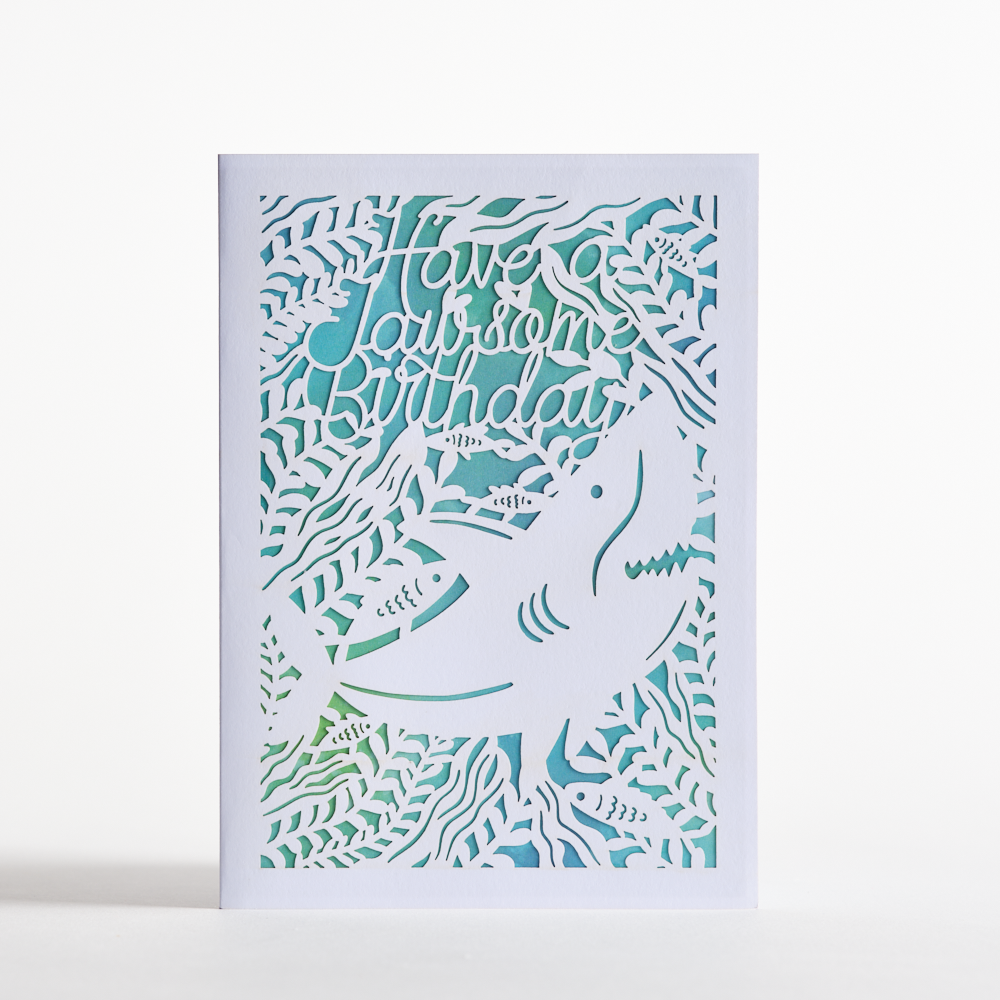 Jawesome Shark Birthday: Lovepop Moments™ Card、mySite、solidvoid