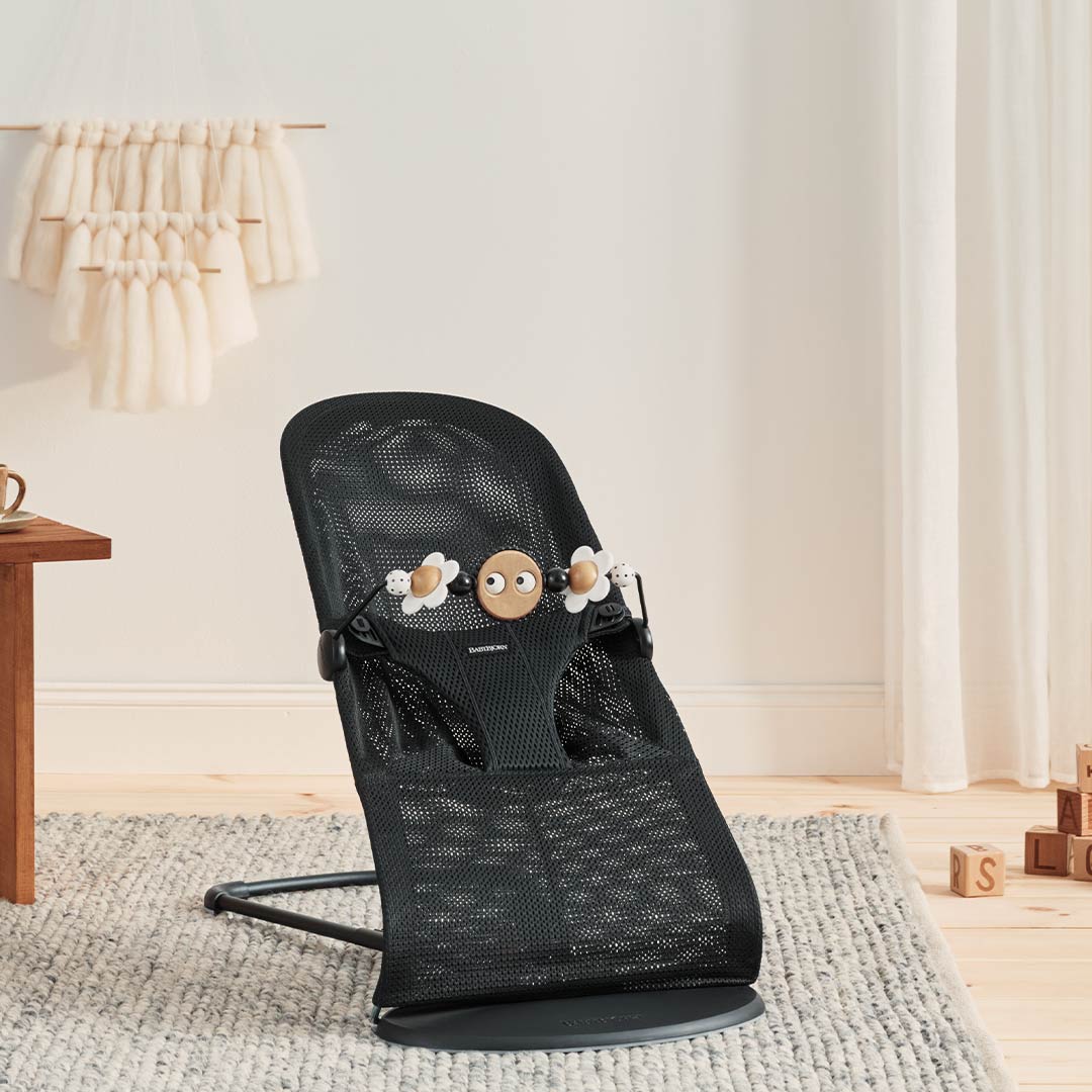  BabyBjorn Bouncer Bliss + Toy Bar Bundle - Black + White、mySite、merchandisen