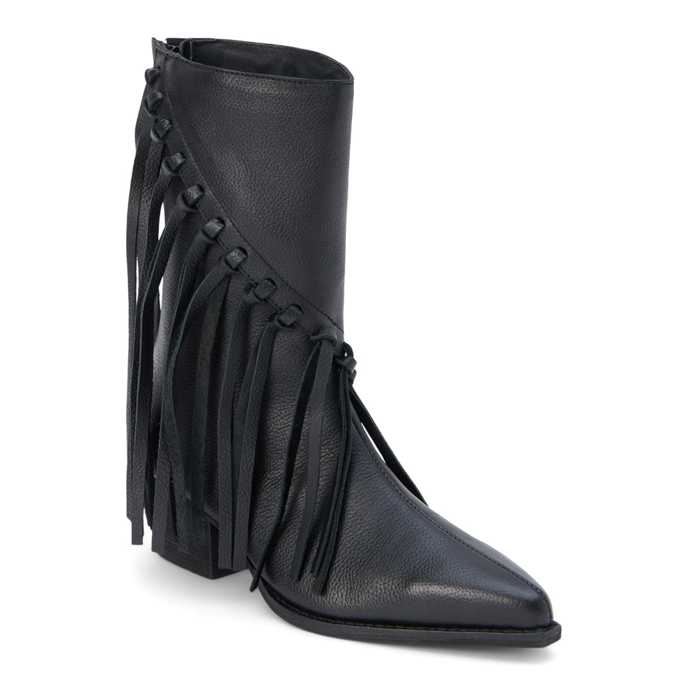 Buck Fringe Pointed Toe Pull On Boots、mySite、gtrtttuynbv
