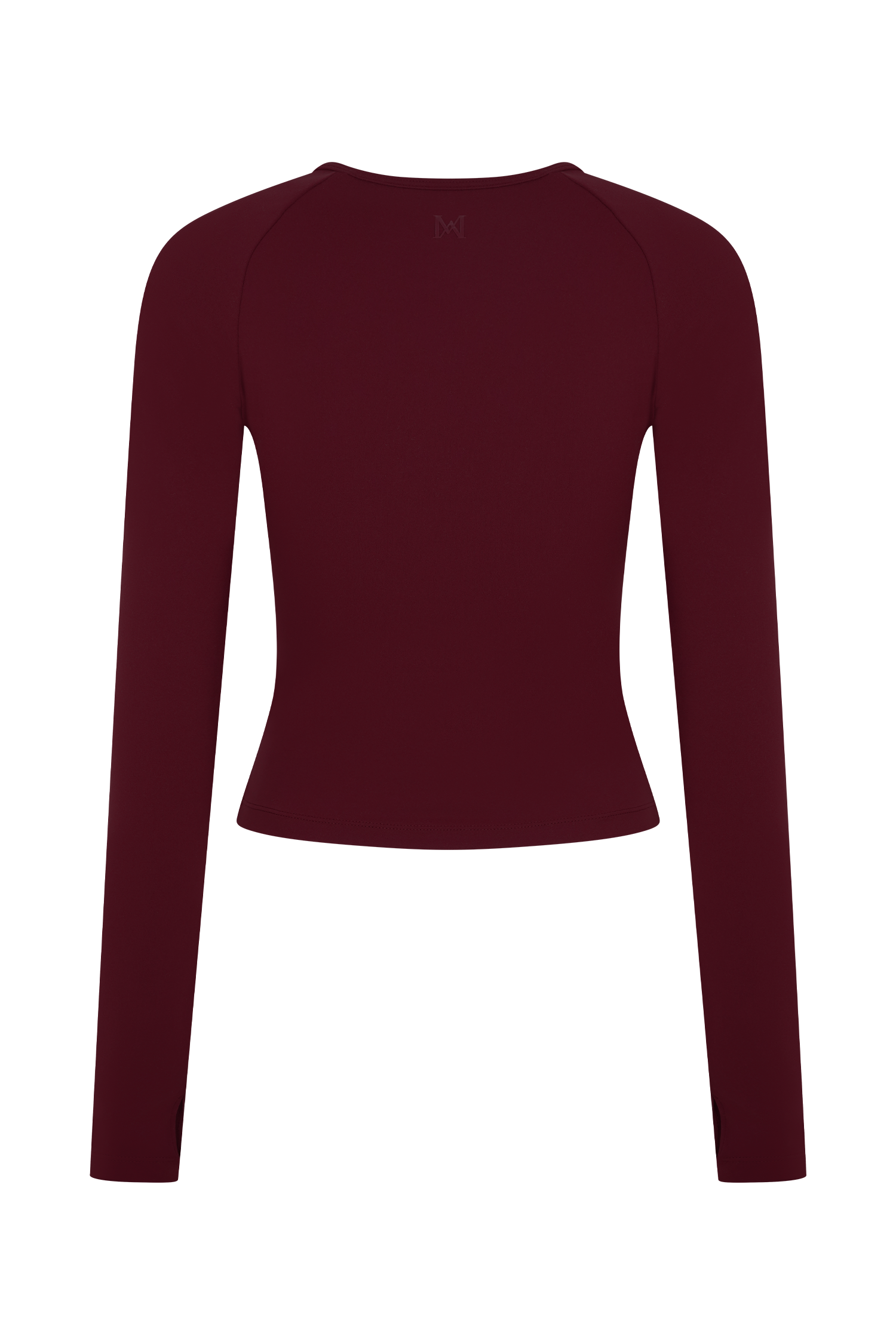 Eliana Long Sleeve Active Top - Burgundy、mySite、solidvoid