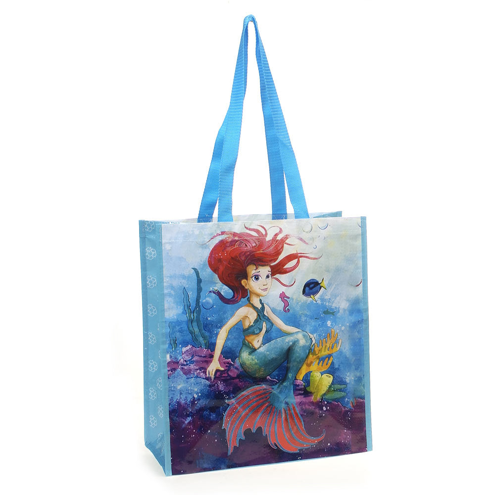 Mermaid Recycled Watercolor Tote Bag、mySite、g9winljtr