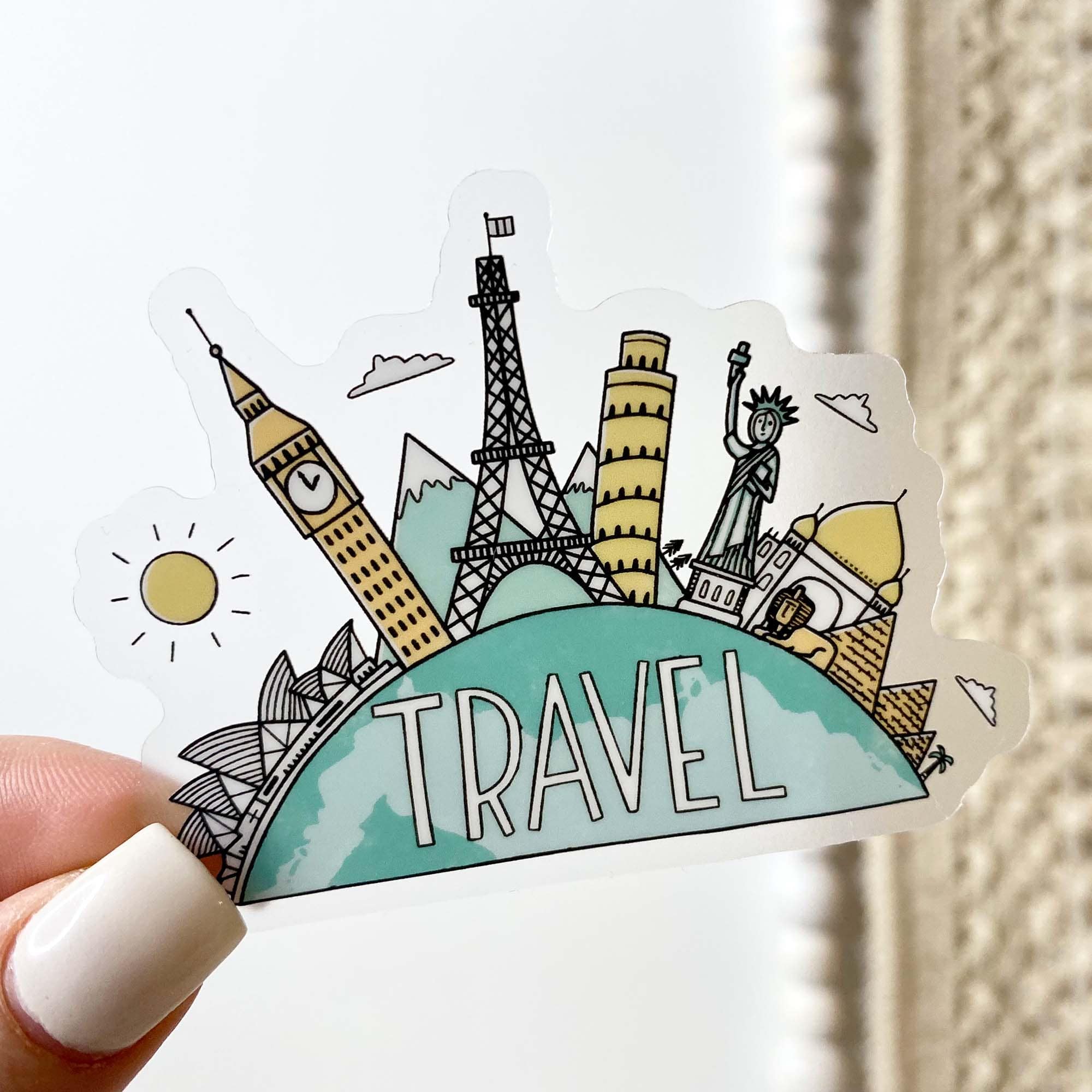  Travel The World Clear Sticker、mySite、elrpsem3k