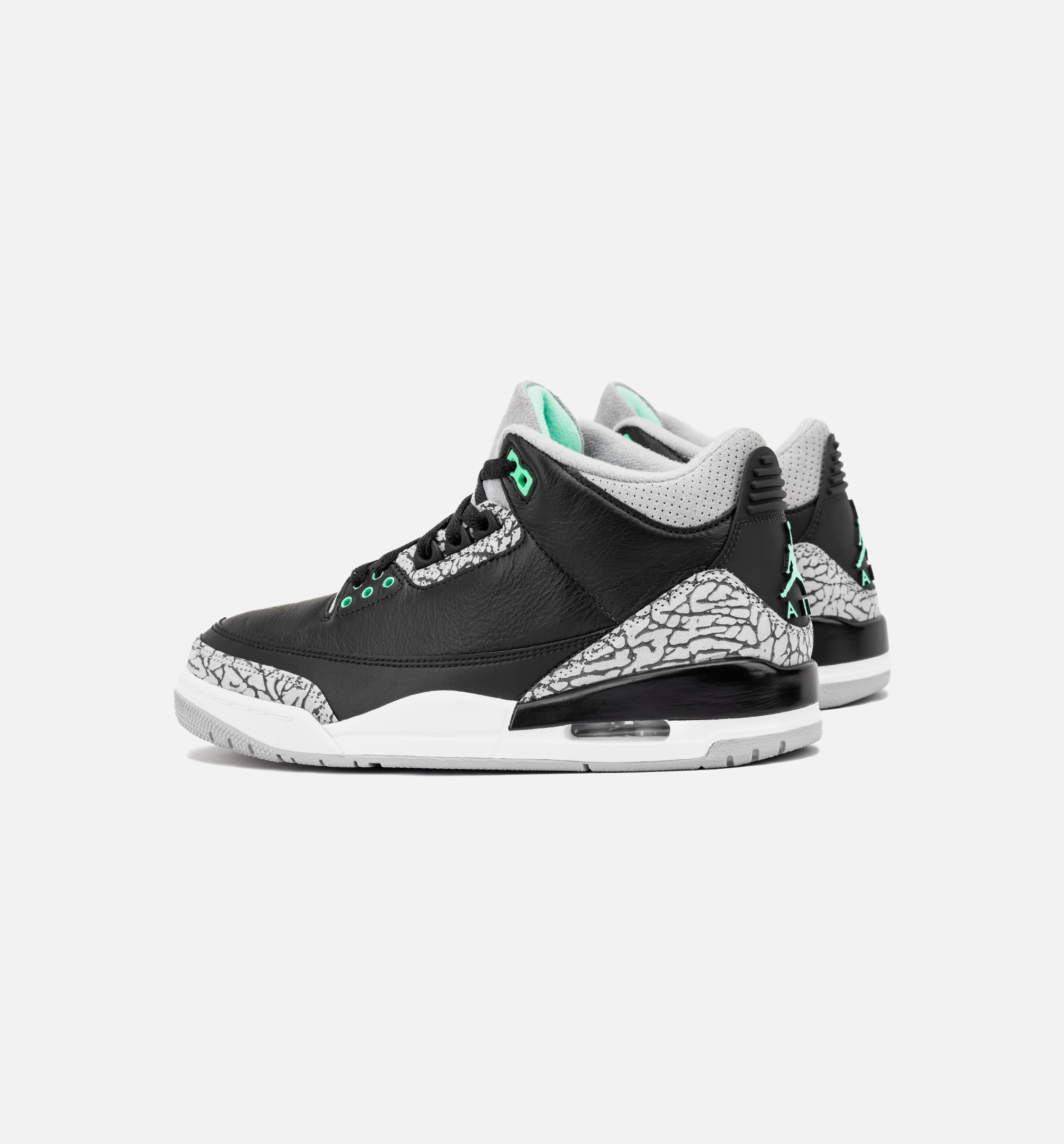 Air Jordan 3 Retro Green Glow Mens Lifestyle Shoe - Black/Green Glow/Wolf Grey/White、mySite、dreamappss