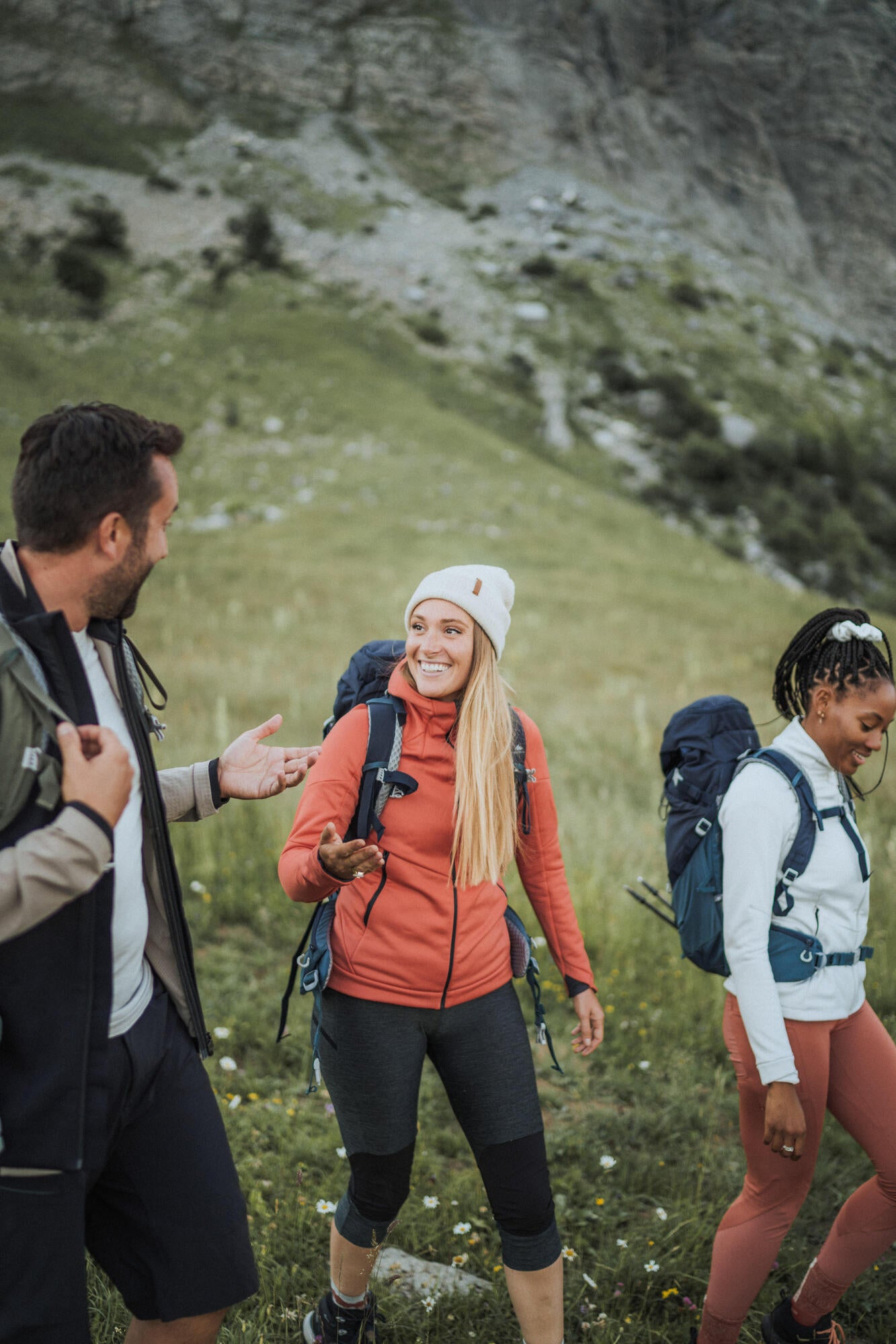 Quechua Women's Hiking Fleece Jacket - MH520 Hood