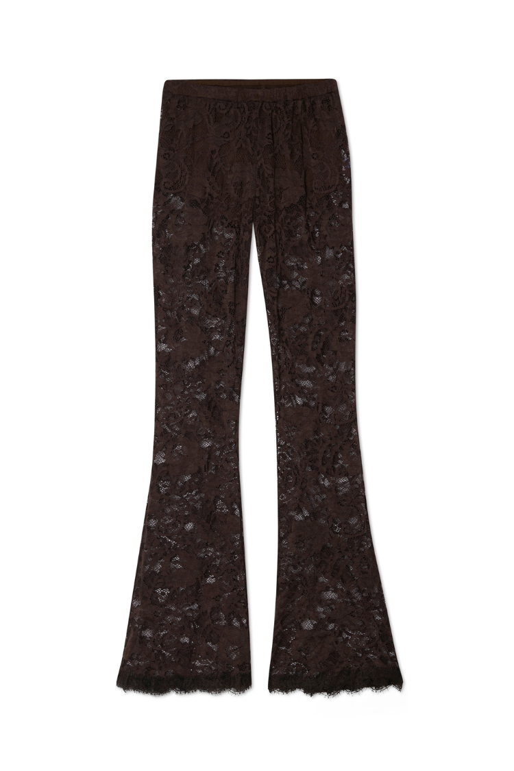 Chocolate Lace Diva Trousers Petite、mySite、solidvoid