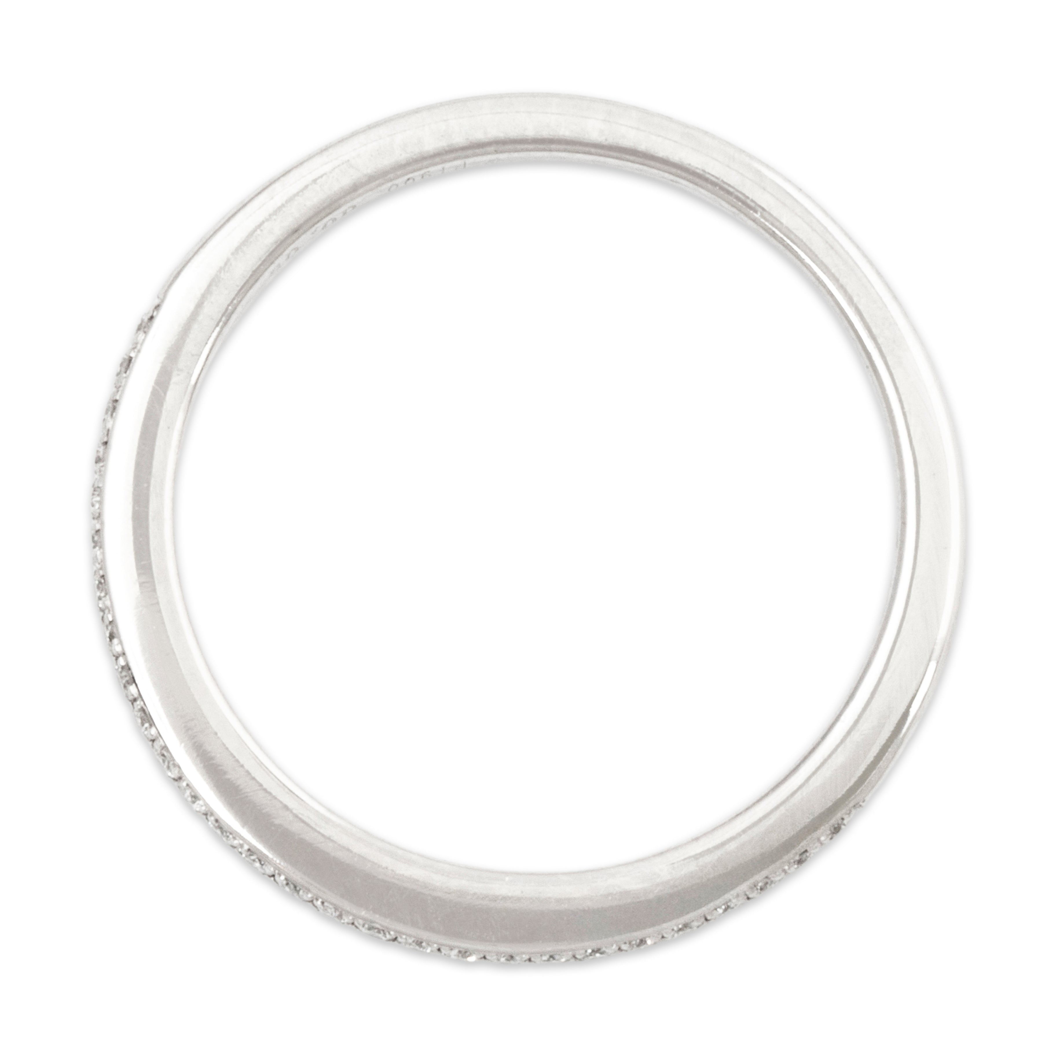 Vintage Platinum Diamond Delicate Pavé Band Ring 5.25、mySite、hinf8tx79