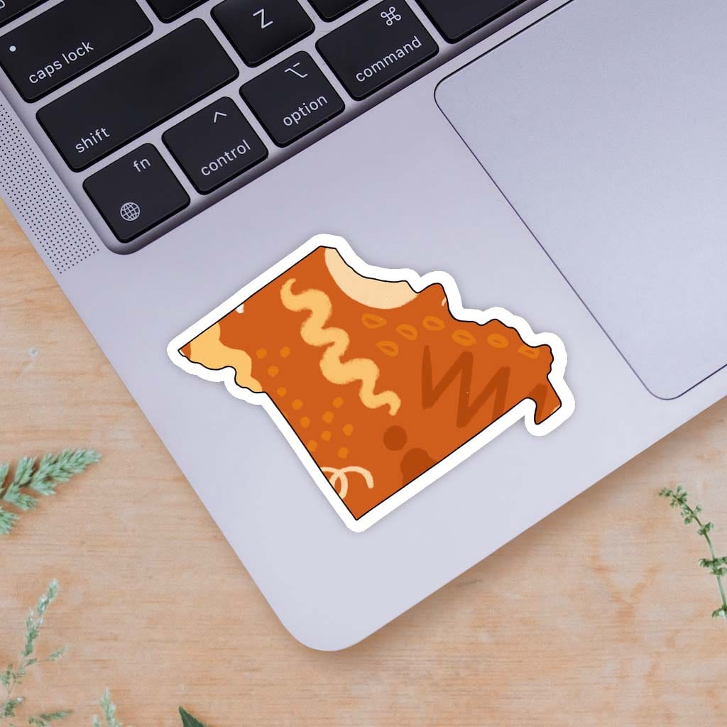  Missouri Orange Abstract Sticker、mySite、ghnorth