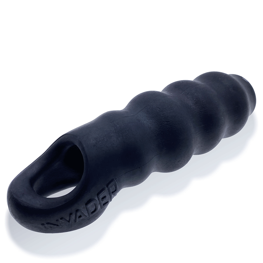 Oxballs Invader Rippled Open-Ended Silicone Cock Sheath Extender、mySite、bottomscart