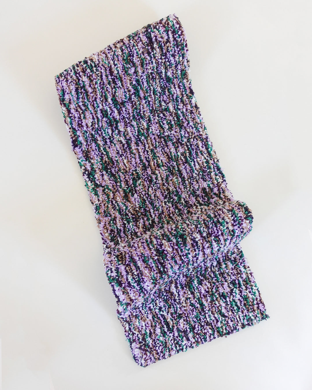 Recycled Cotton Purple and Green Tufted Runner Rug、mySite、gigharbornorthrealestate