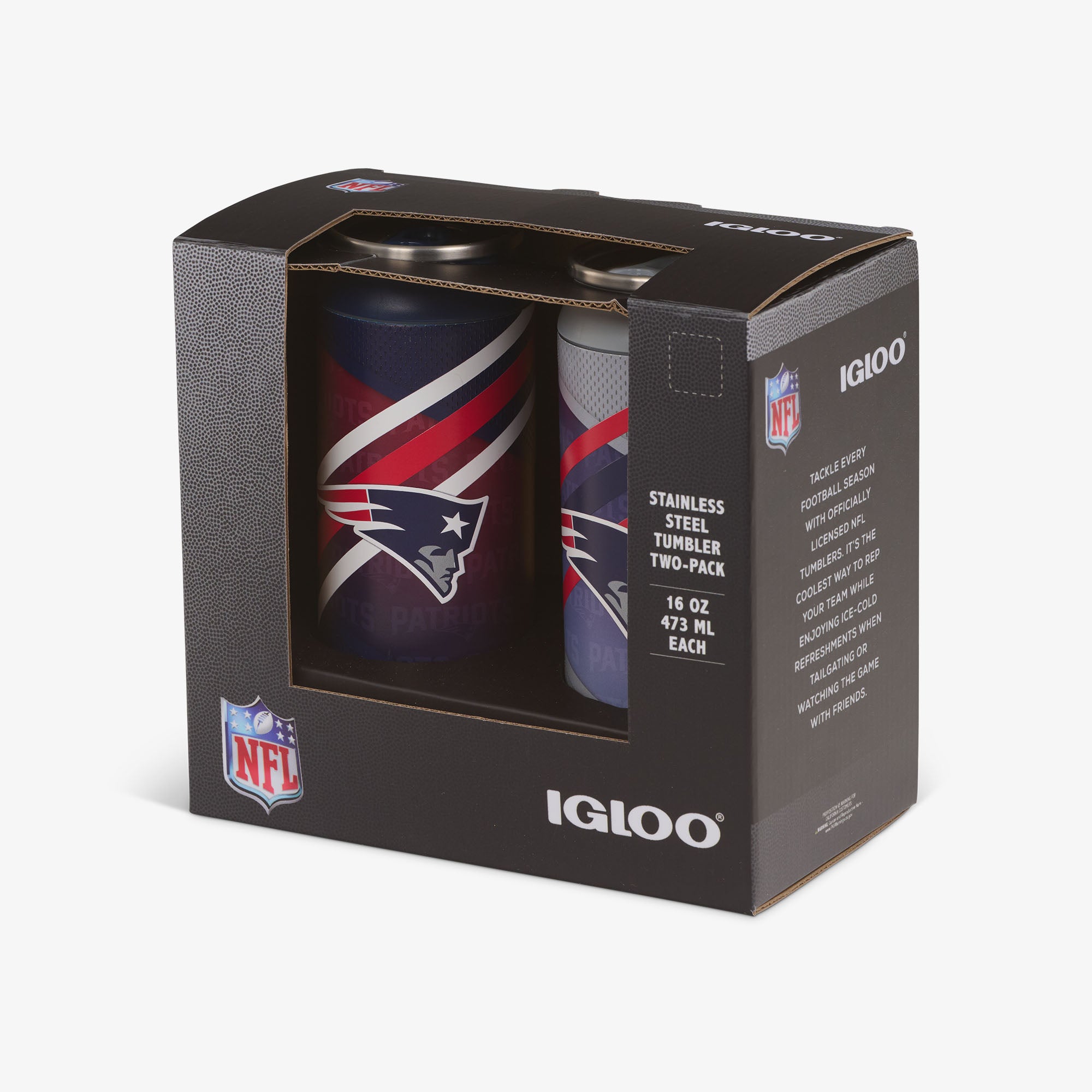 New England Patriots Home & Away 16 Oz Can 2-Pack、mySite、noshort